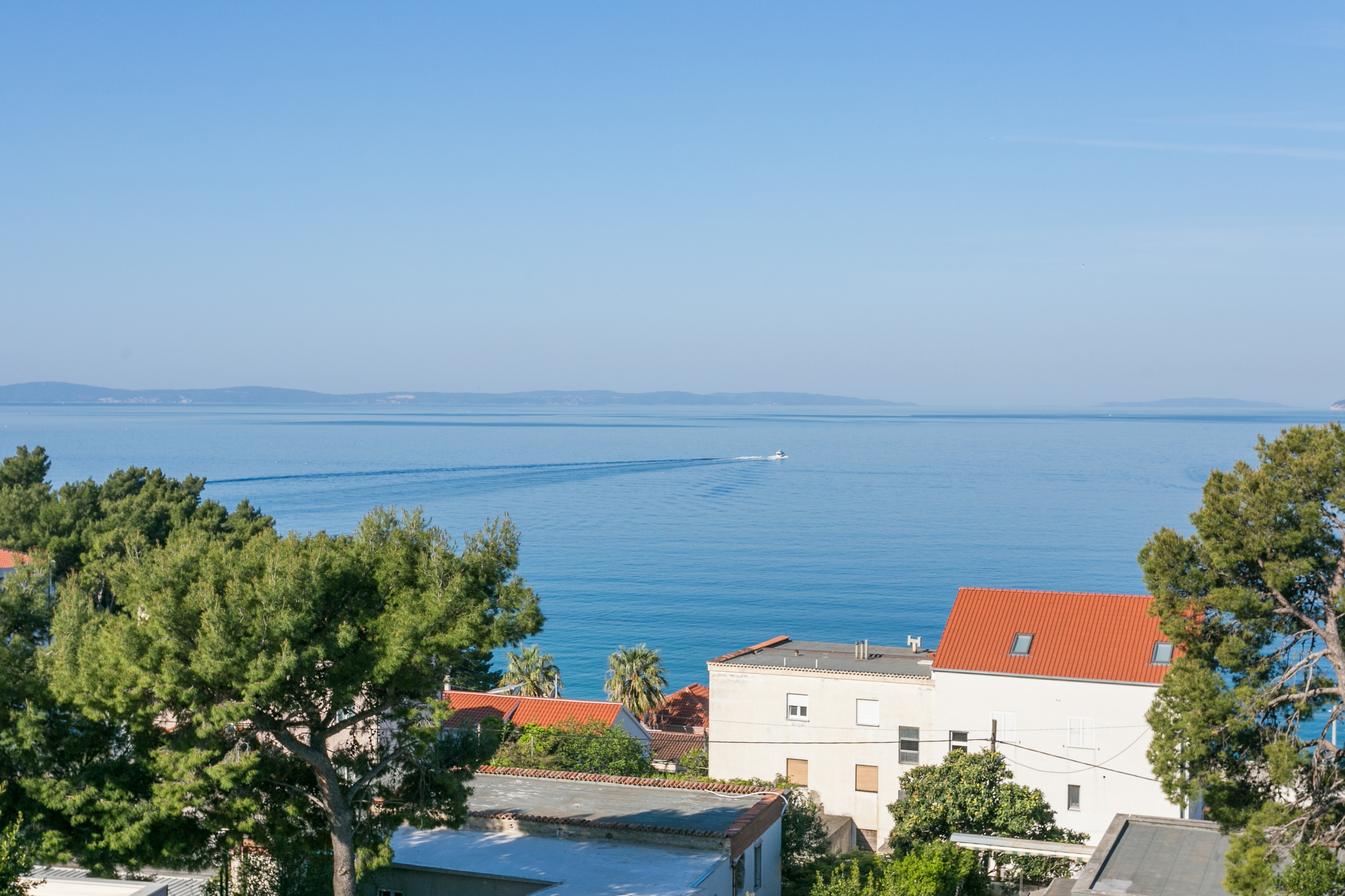 Jednosobni apartman s terasom i pogledom na more Podstrana, Split  A-a