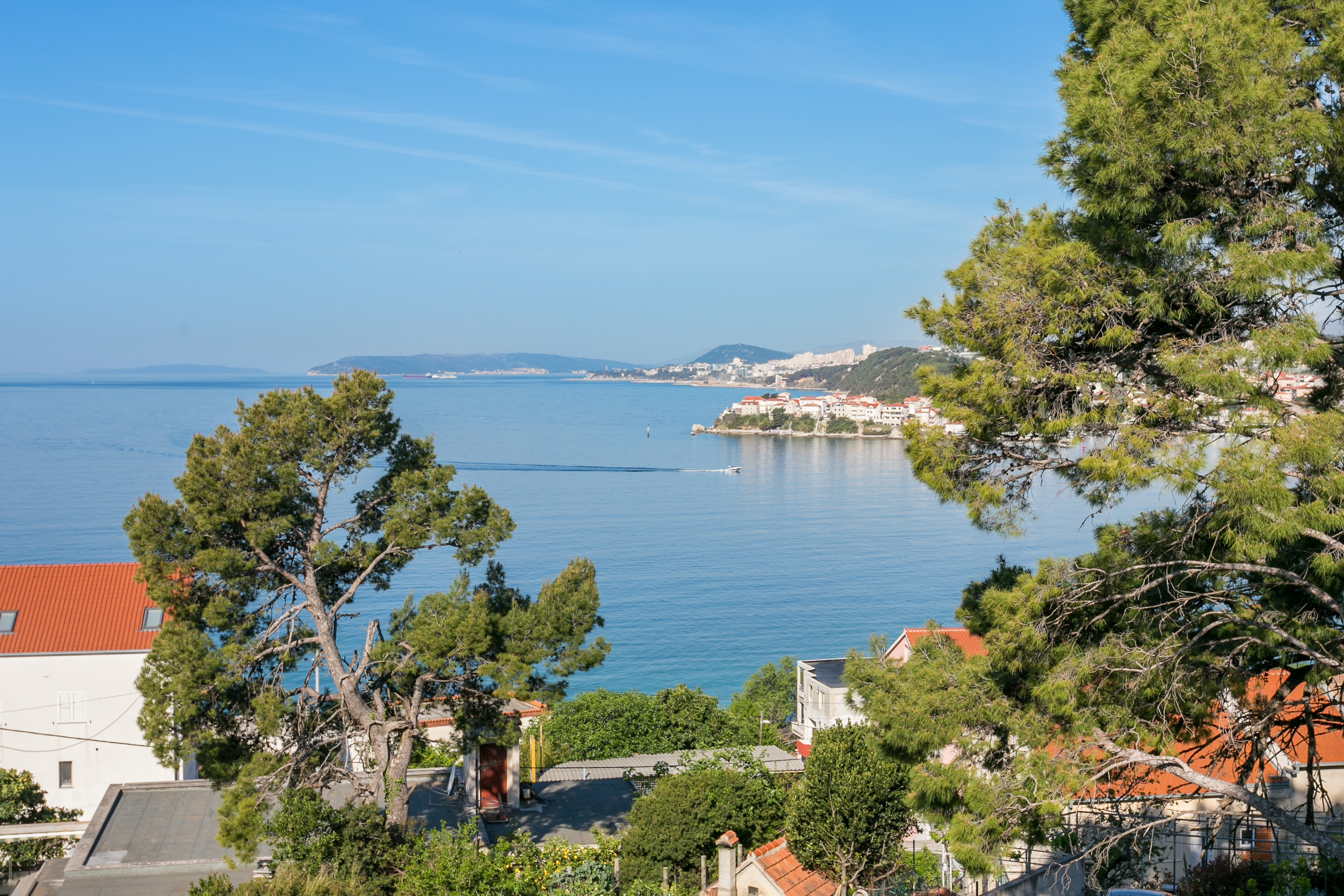 Jednosobni apartman s terasom i pogledom na more Podstrana, Split  A-a