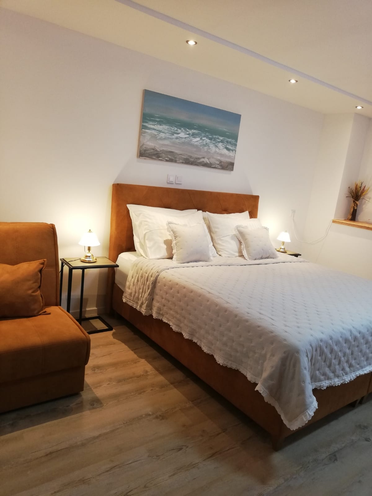 Jednosobni apartman s terasom i pogledom na more Podstrana, Split  A-b