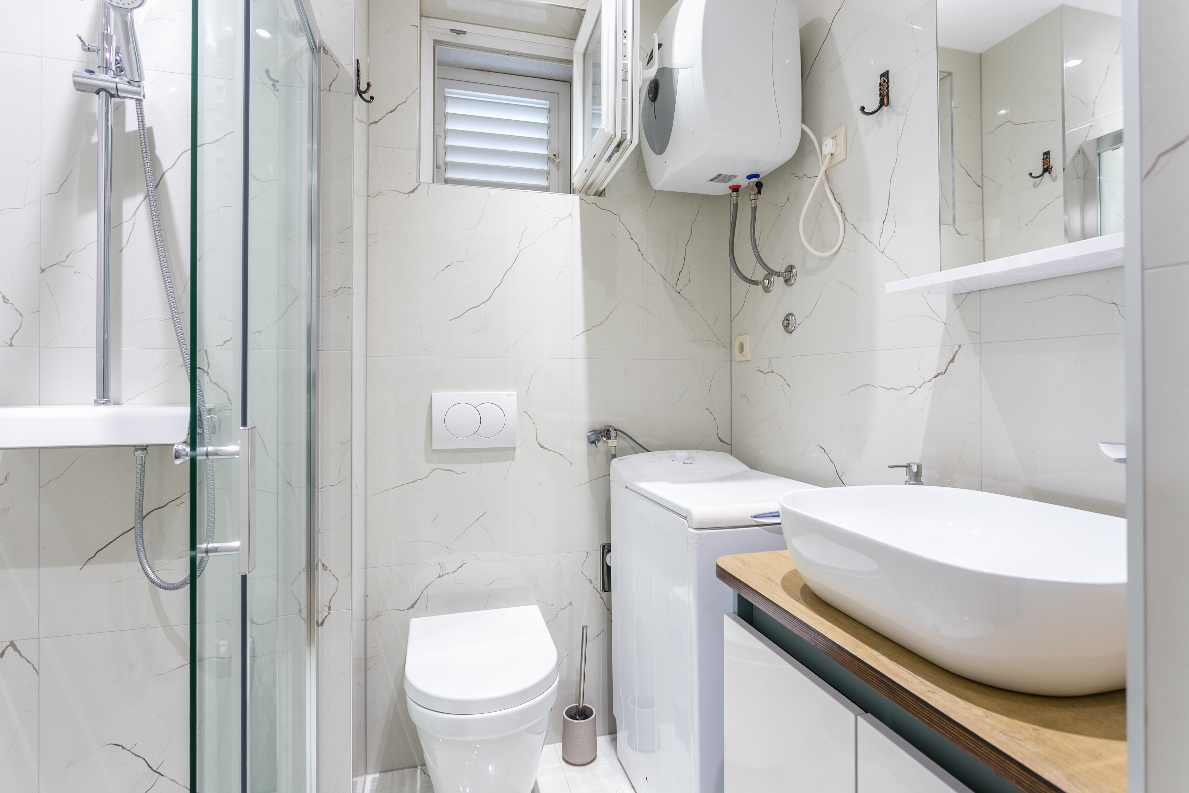 Jednosobni apartman s terasom i pogledom na more Podstrana, Split  A-c