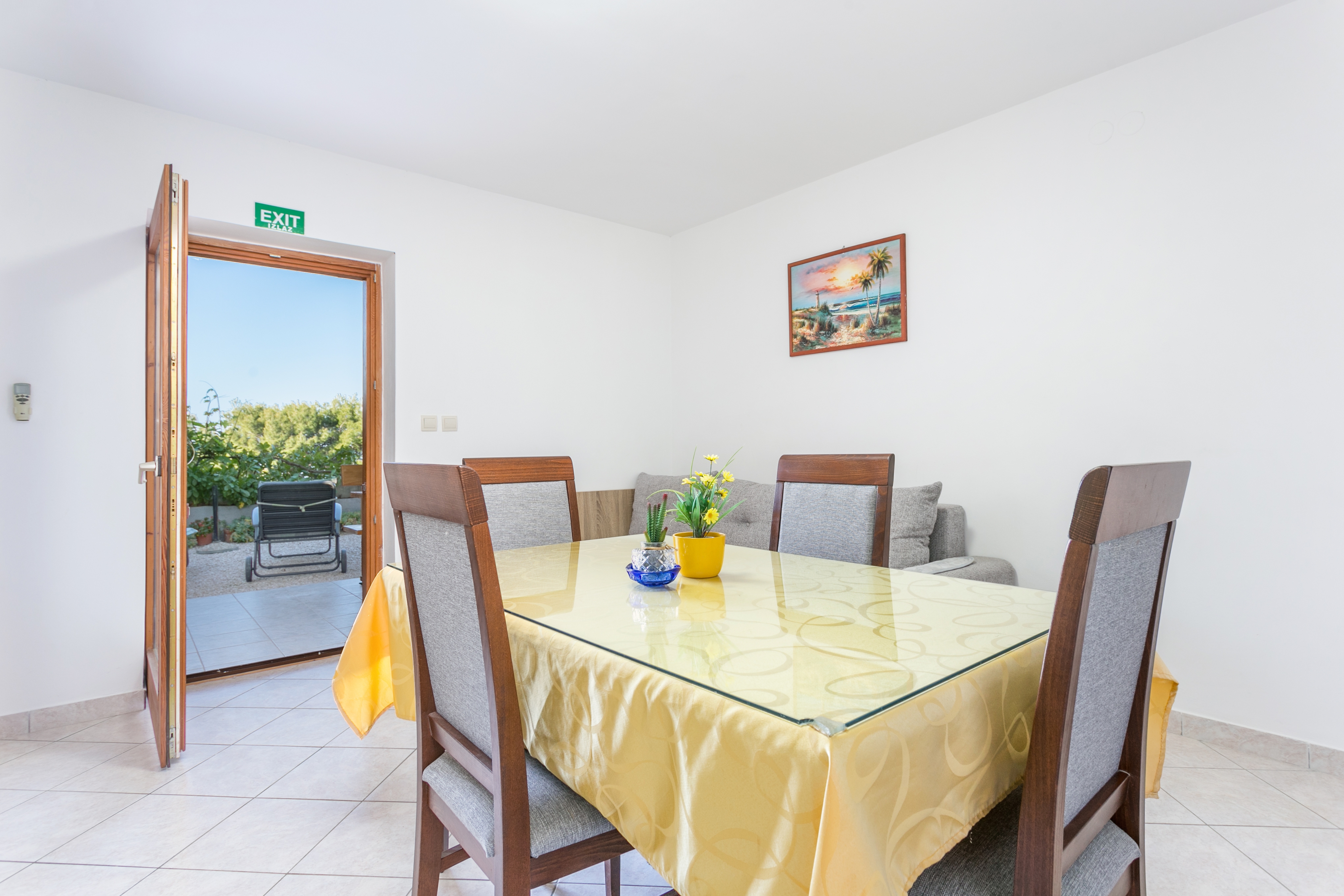 Jednosobni apartman s terasom i pogledom na more Podstrana, Split  A-c