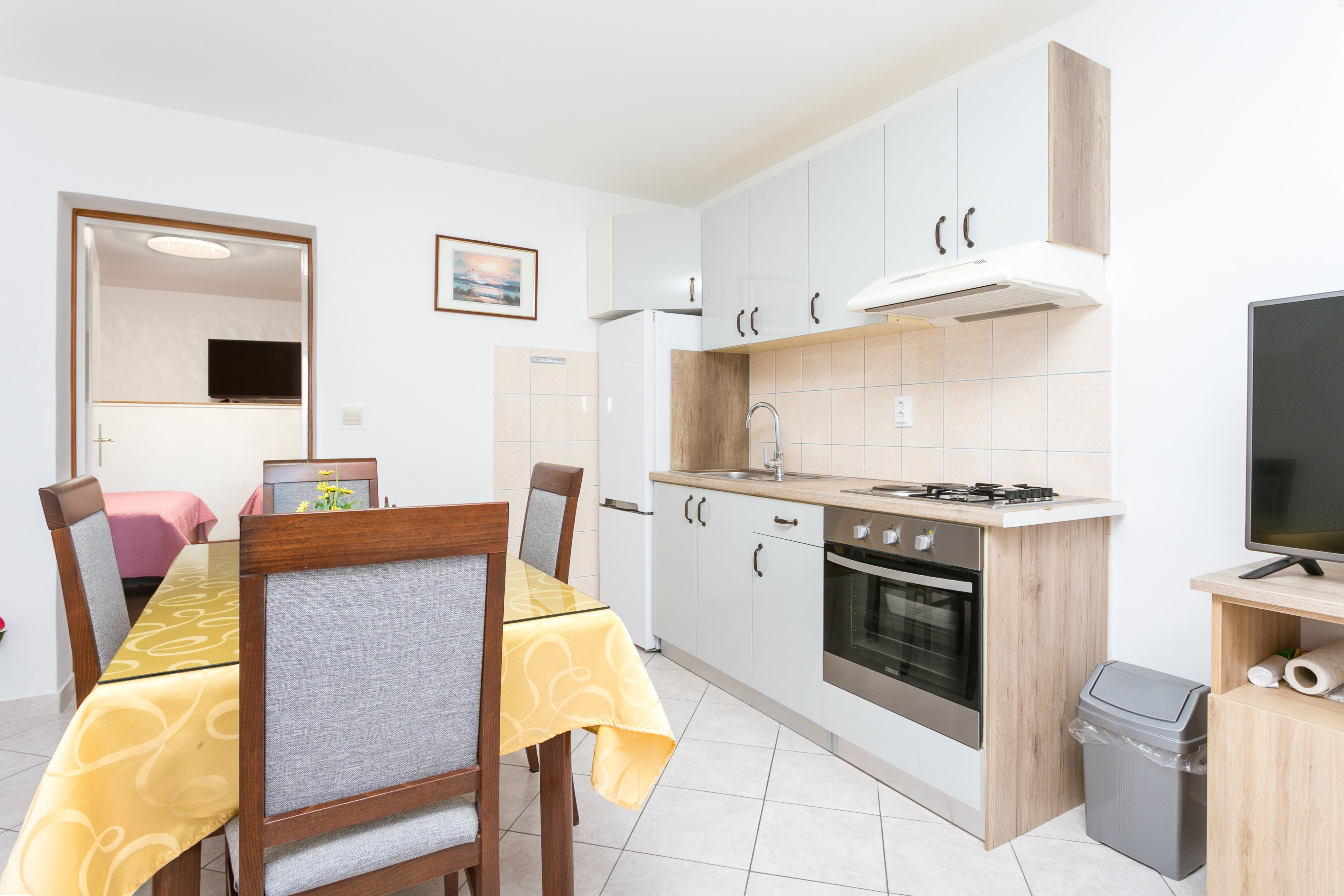 Jednosobni apartman s terasom i pogledom na more Podstrana, Split  A-c