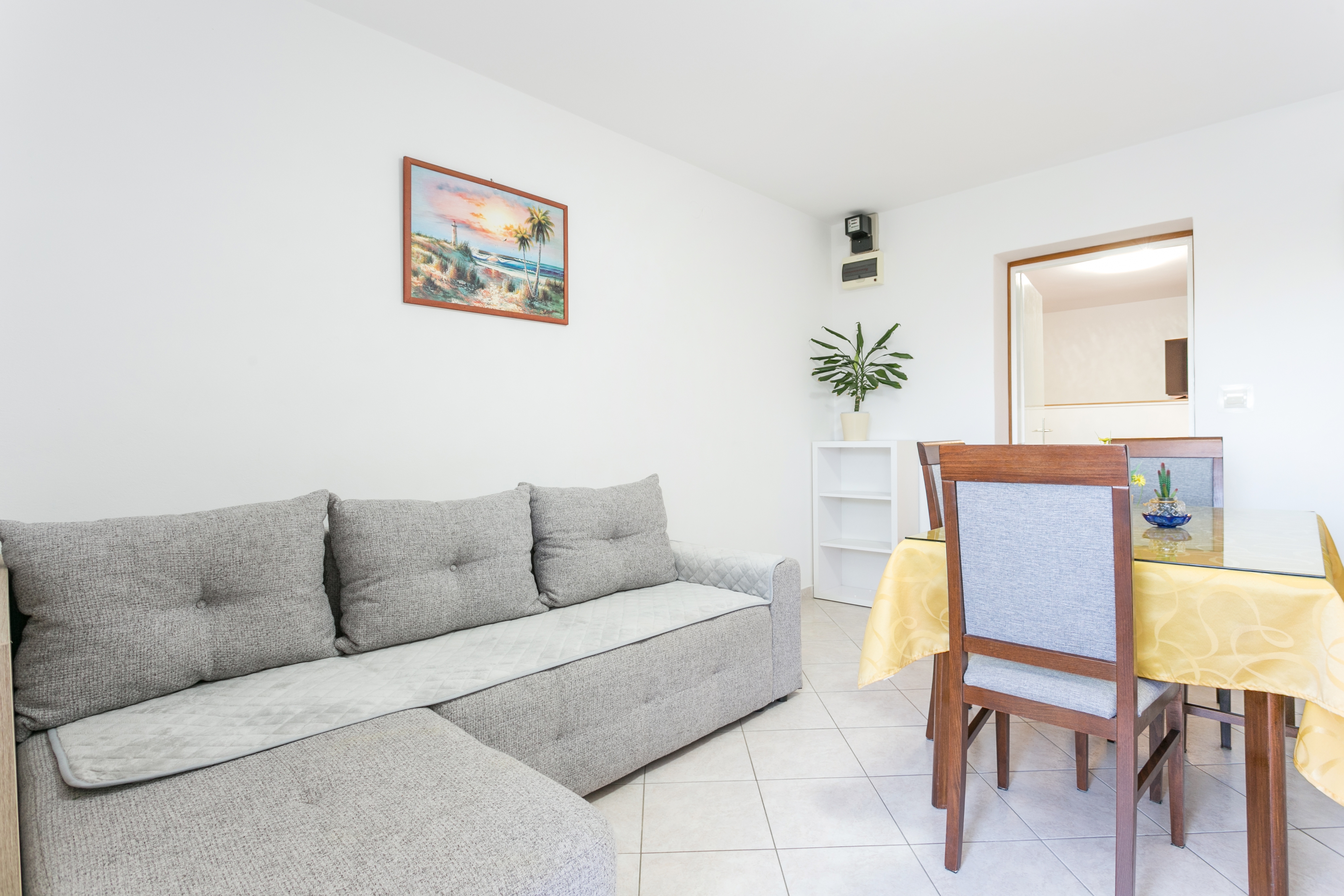 Jednosobni apartman s terasom i pogledom na more Podstrana, Split  A-c