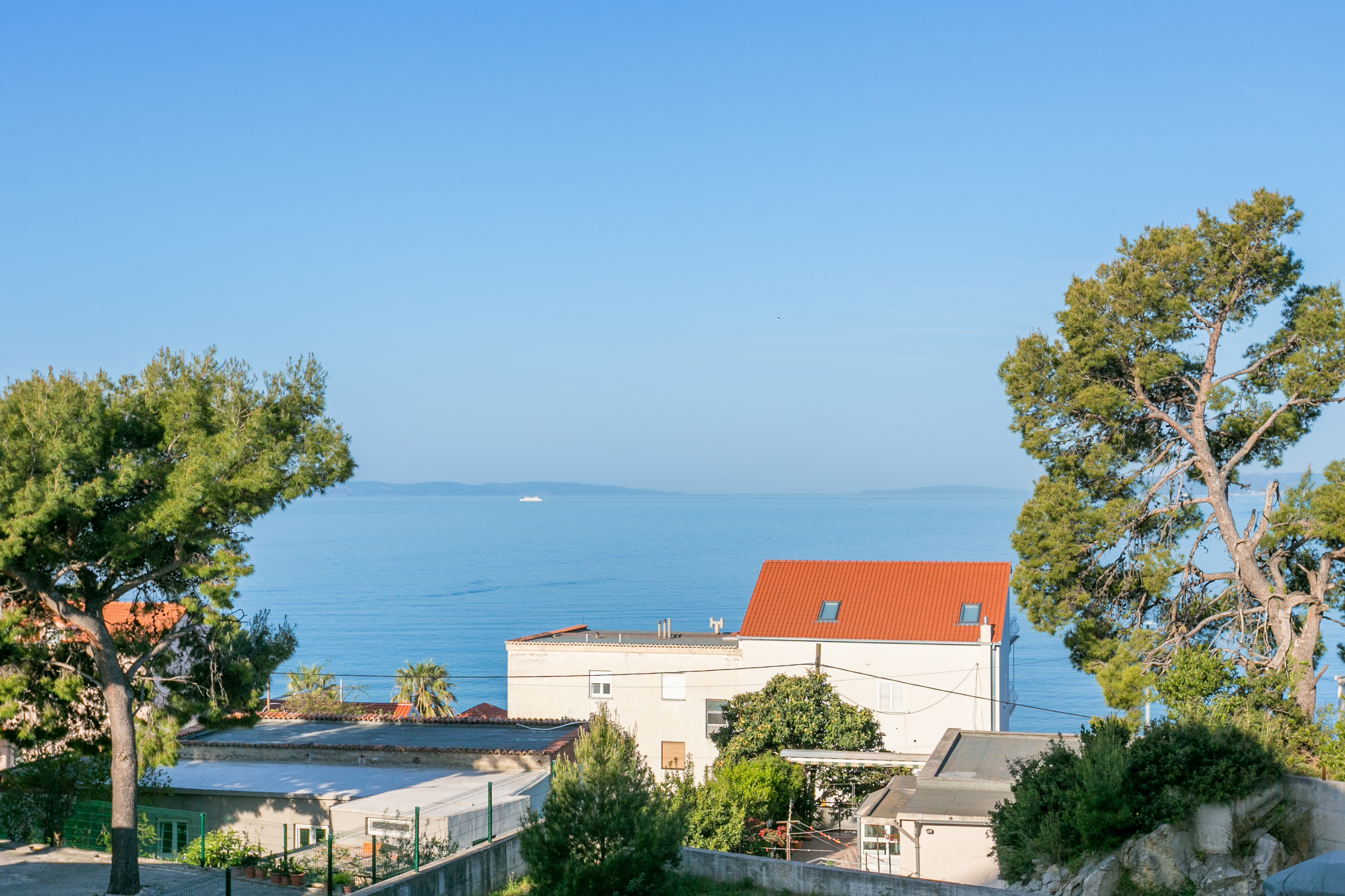 Jednosobni apartman s terasom i pogledom na more Podstrana, Split  A-c