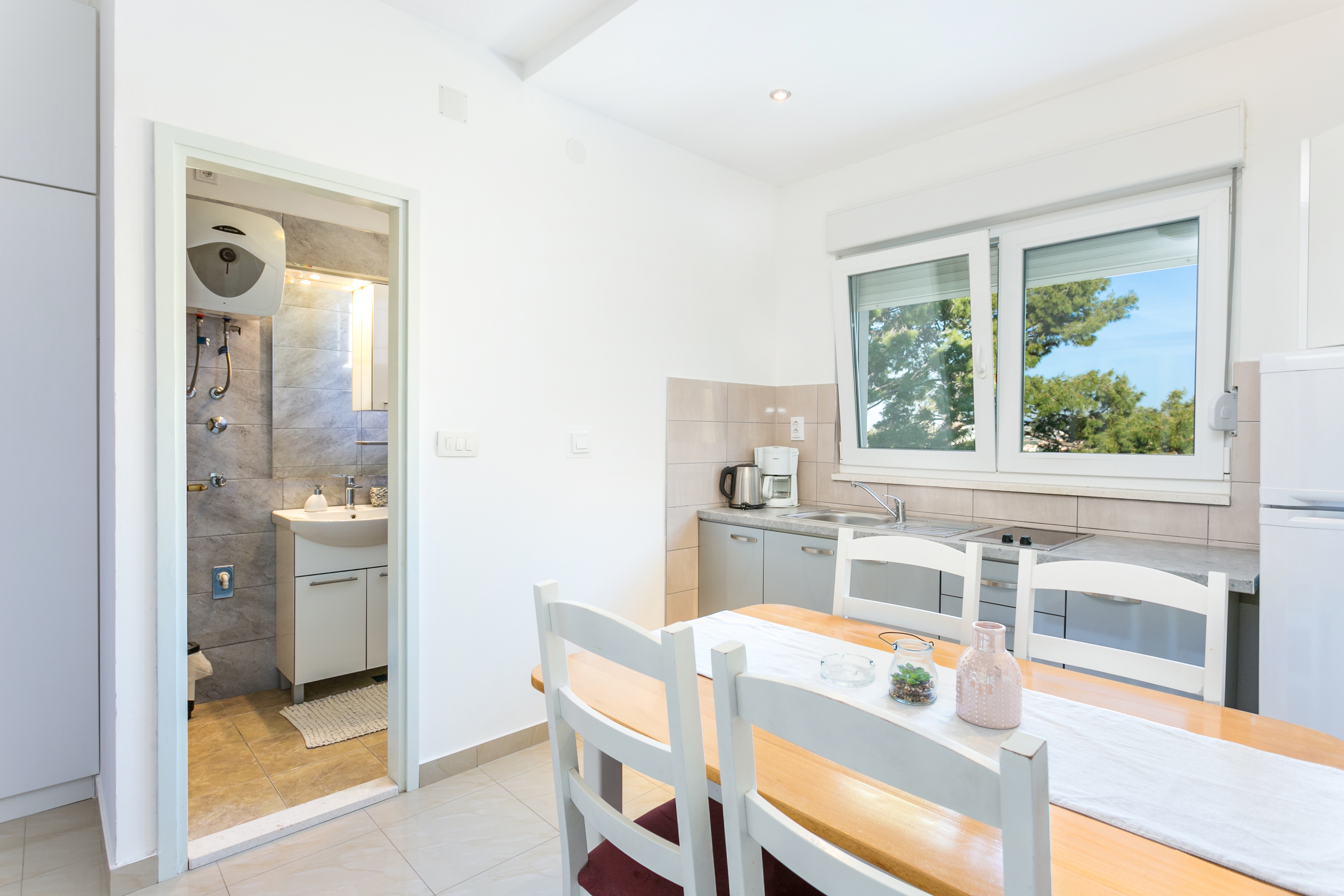 Studio apartman s terasom i pogledom na more Podstrana, Split  AS-a