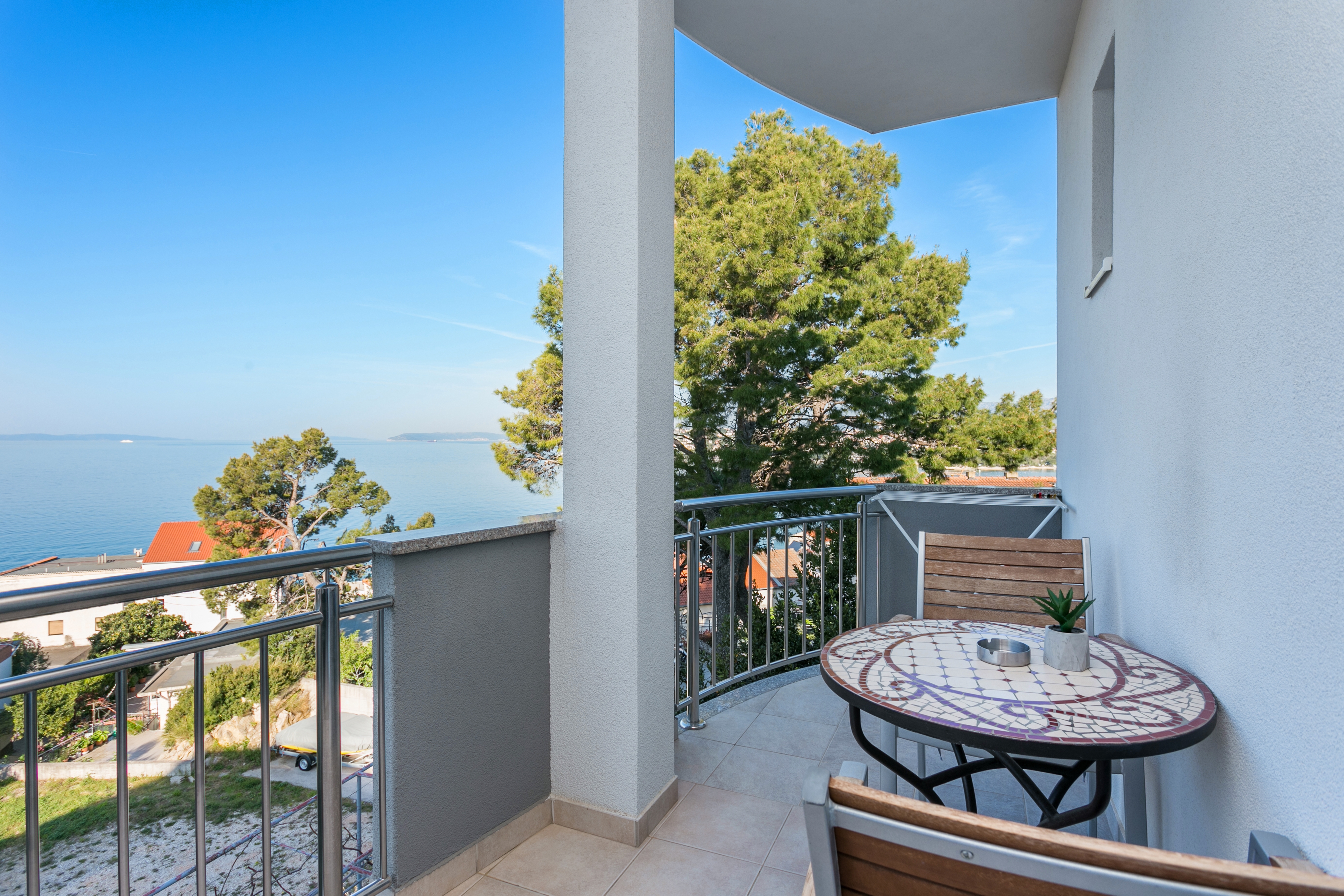 Studio apartman s terasom i pogledom na more Podstrana, Split  AS-a