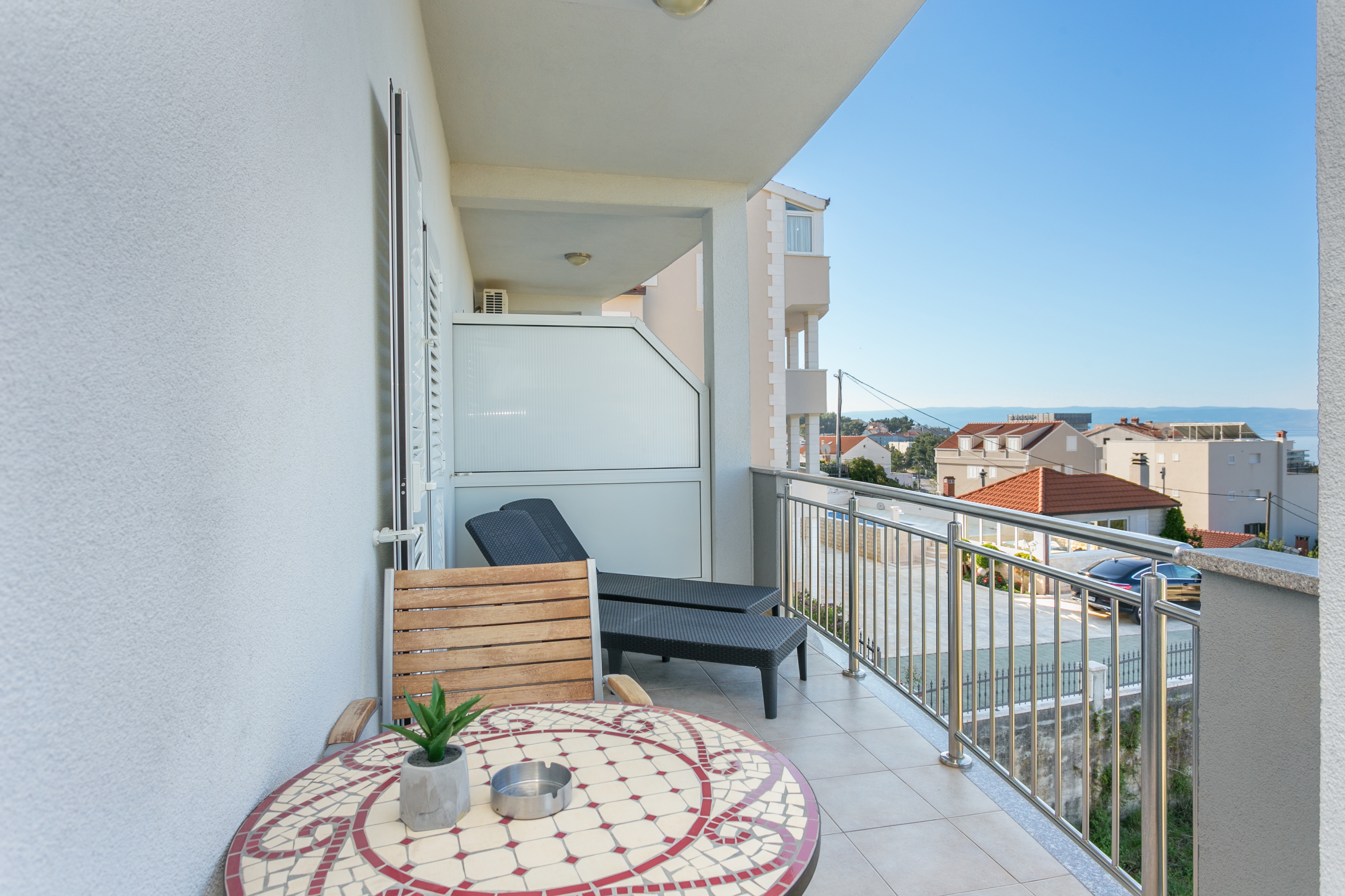 Studio apartman s terasom i pogledom na more Podstrana, Split  AS-a