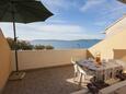 Terrace 1 Brodarica, Terrace 1 in the apartment, with a sea view and WiFi.