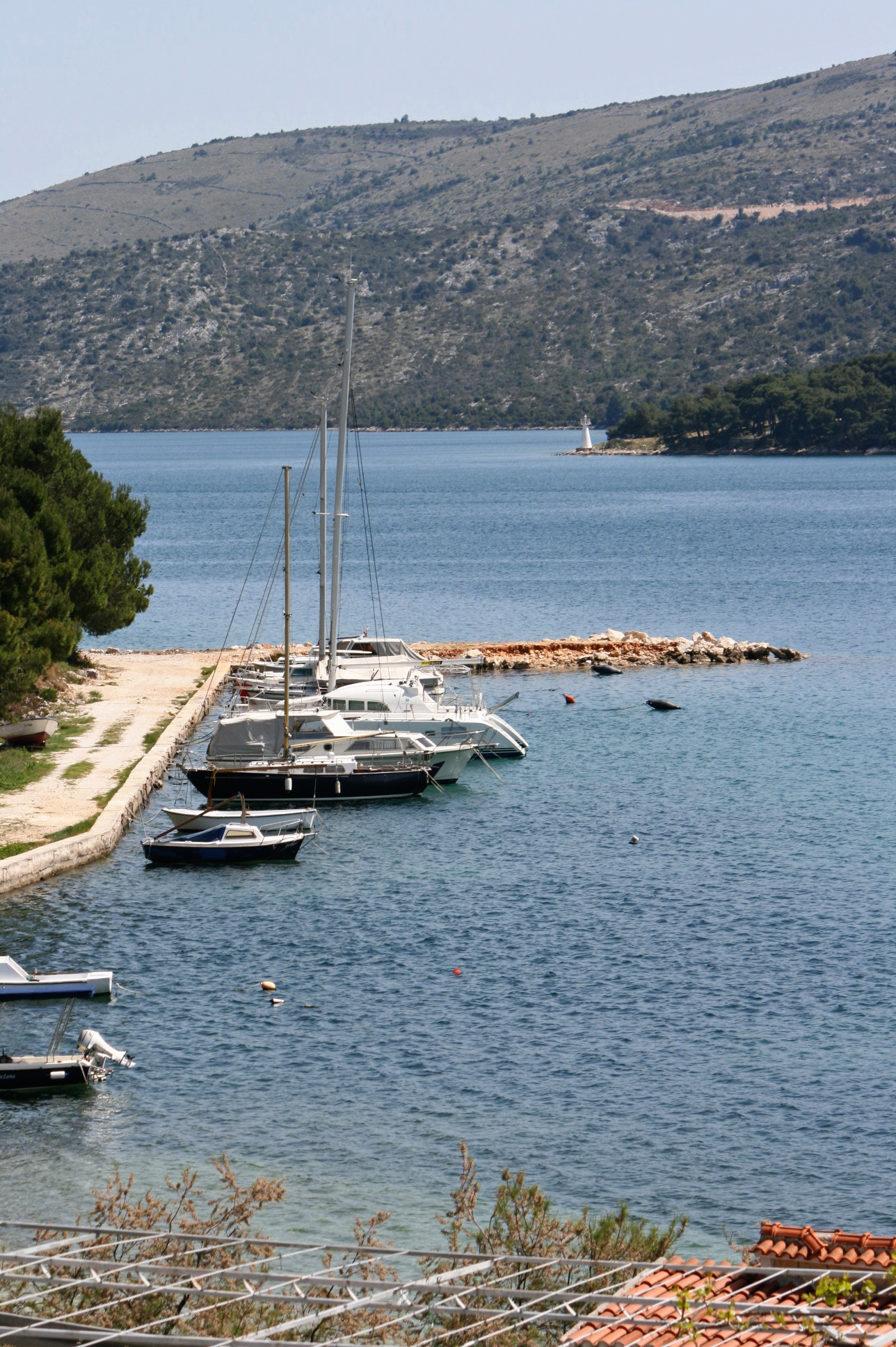 Two bedroom apartment with balcony and sea view Marina, Trogir  A-d