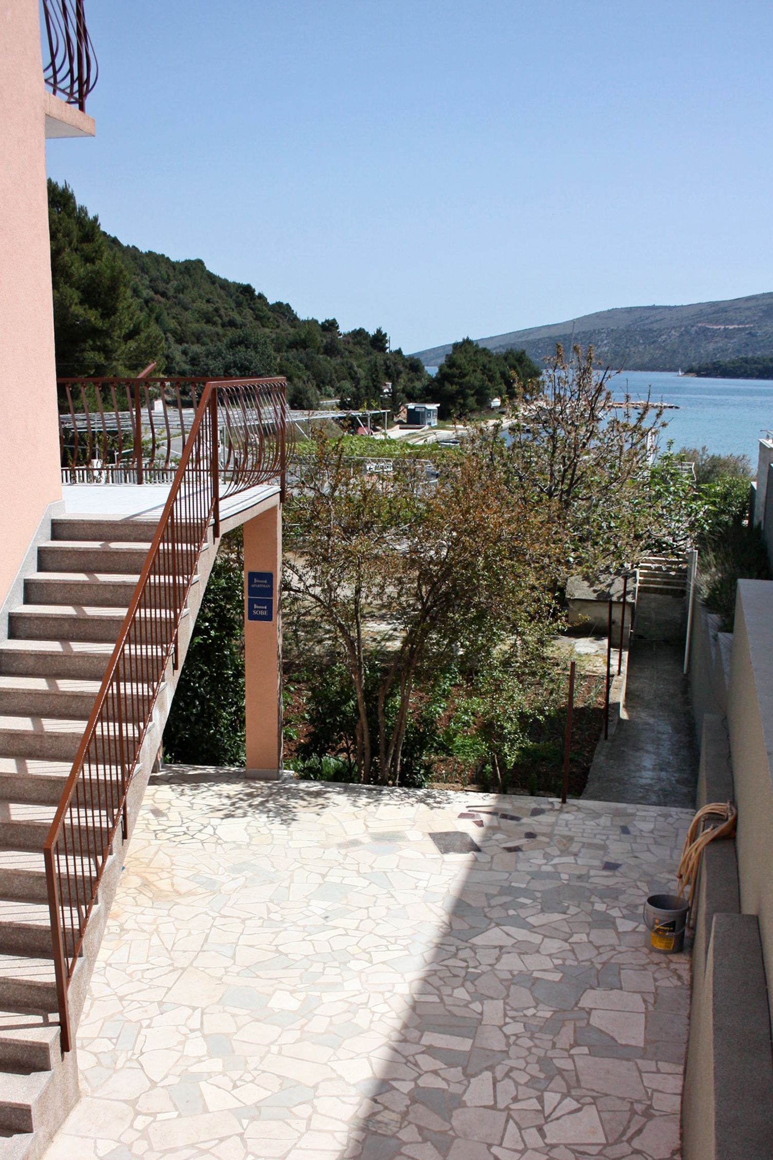 Two bedroom apartment with balcony and sea view Marina, Trogir  A-d