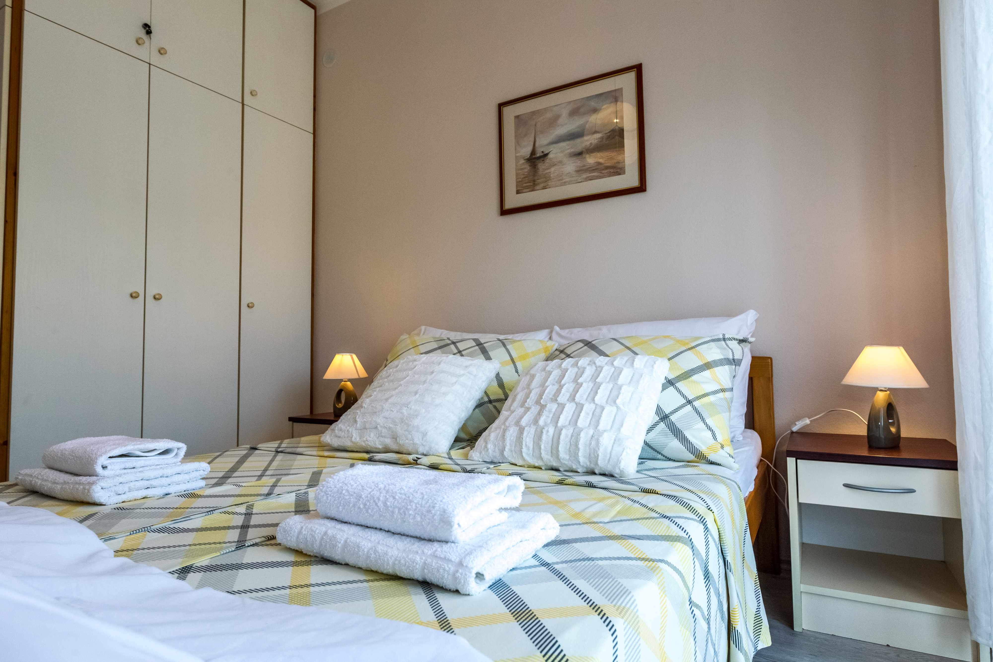 One bedroom apartment with balcony and sea view Zadar (A-6128-b)