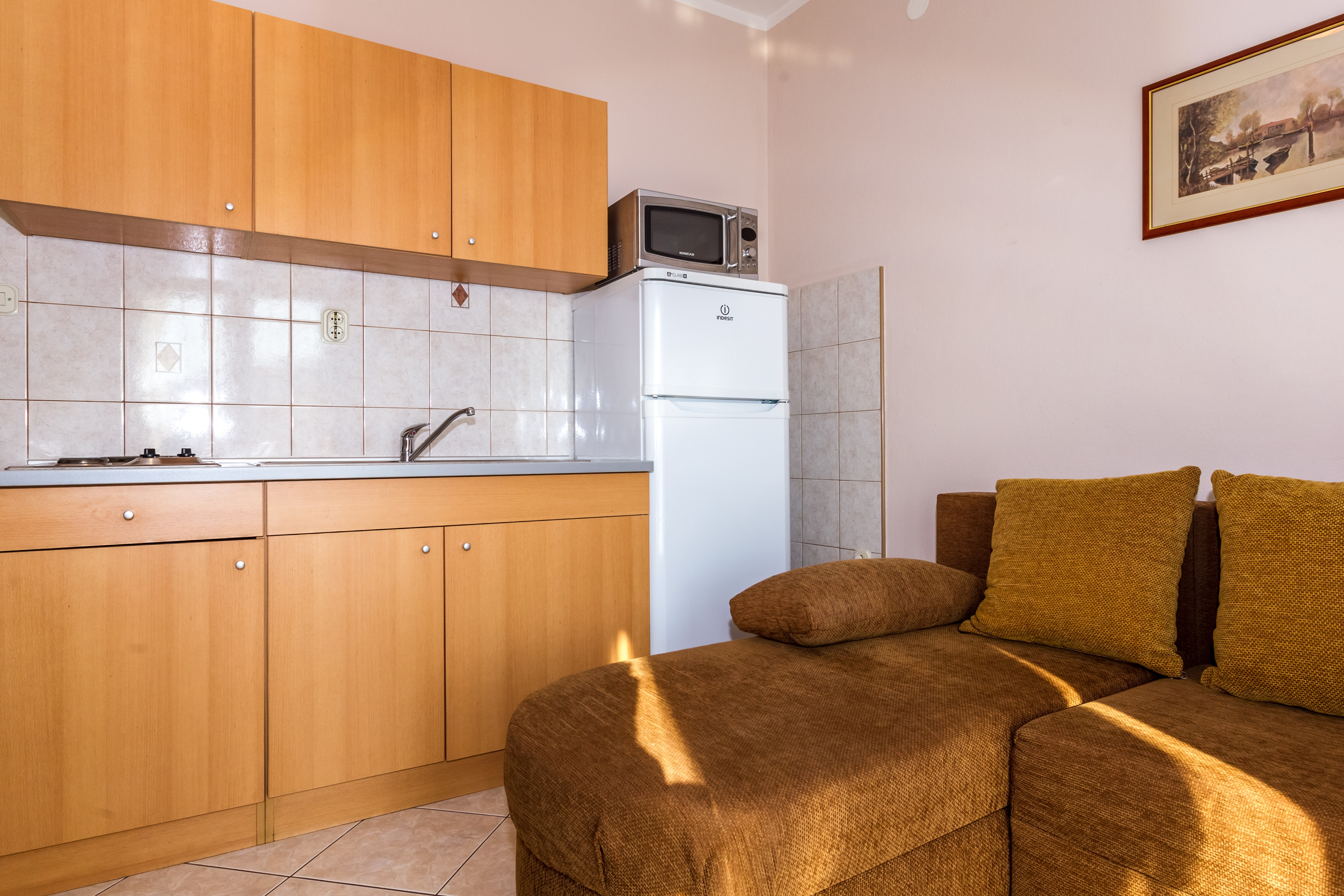 One bedroom apartment with balcony and sea view Zadar (A-6128-b)