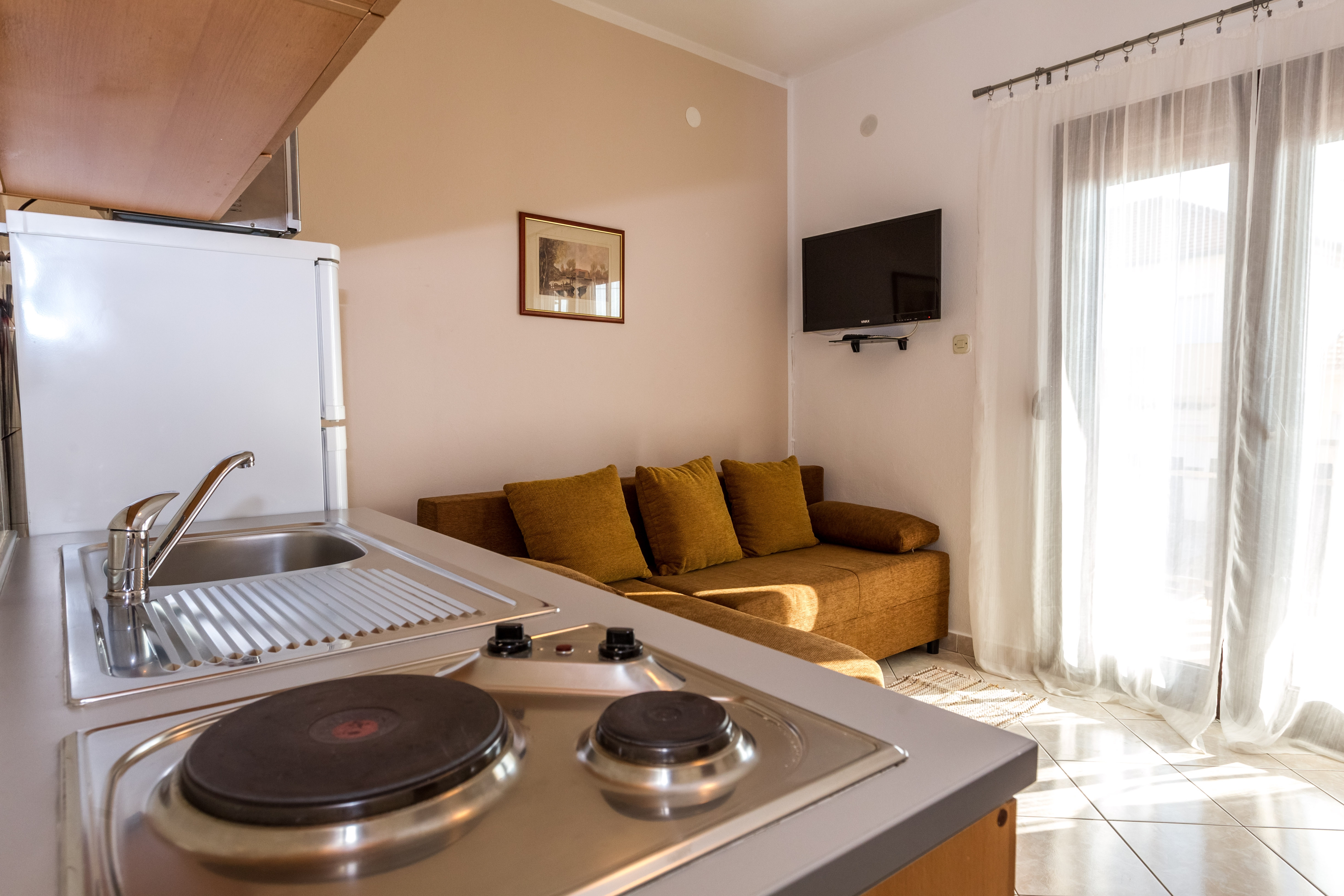 One bedroom apartment with balcony and sea view Zadar (A-6128-b)