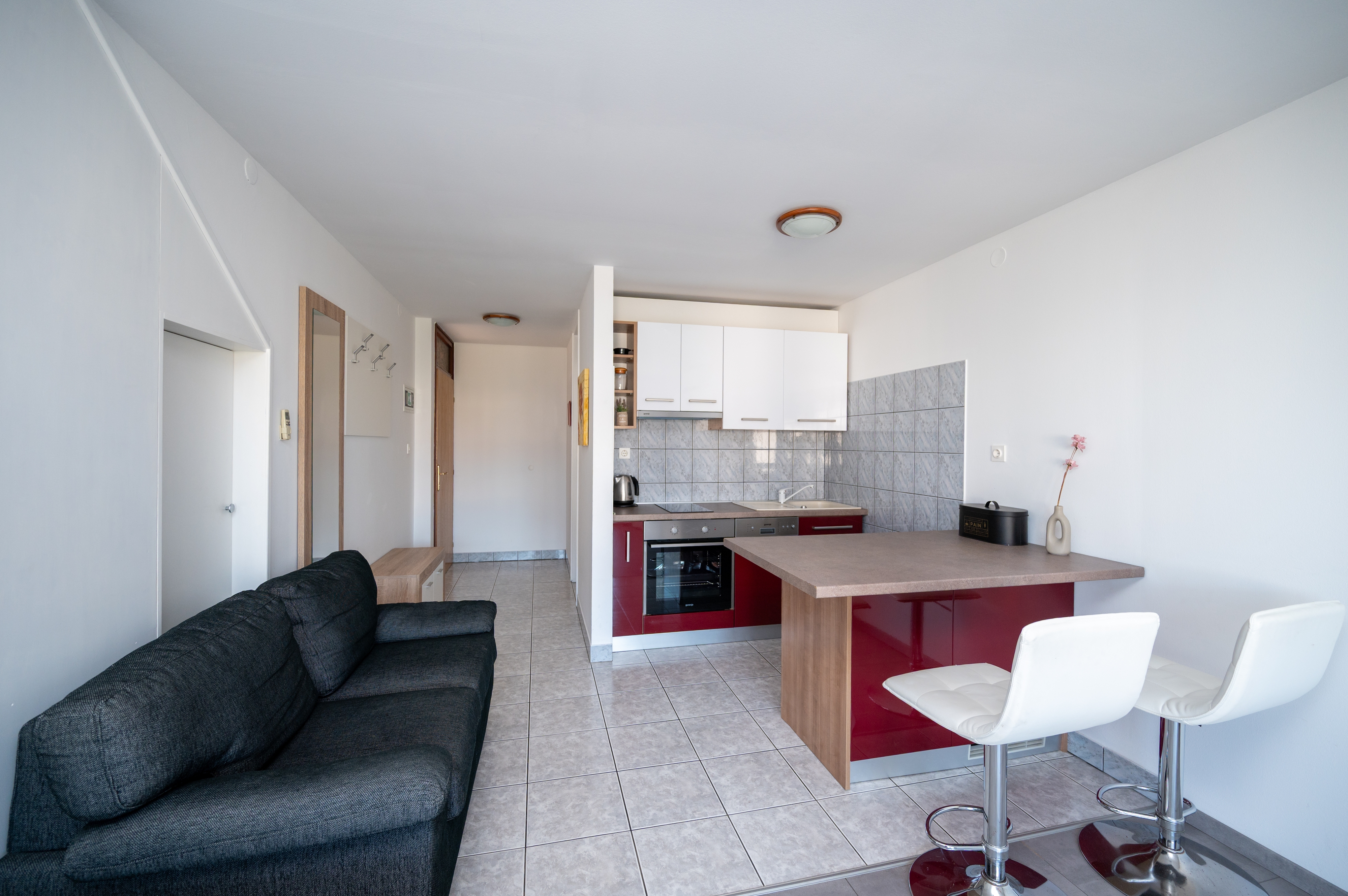 Studio flat with balcony and sea view Sukošan, Zadar (AS-6131-a)