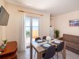 Dining room Posedarje, Dining room in the apartment, air condition available and WiFi.