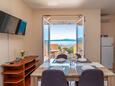 Posedarje, Dining room in the apartment, air condition available and WiFi.