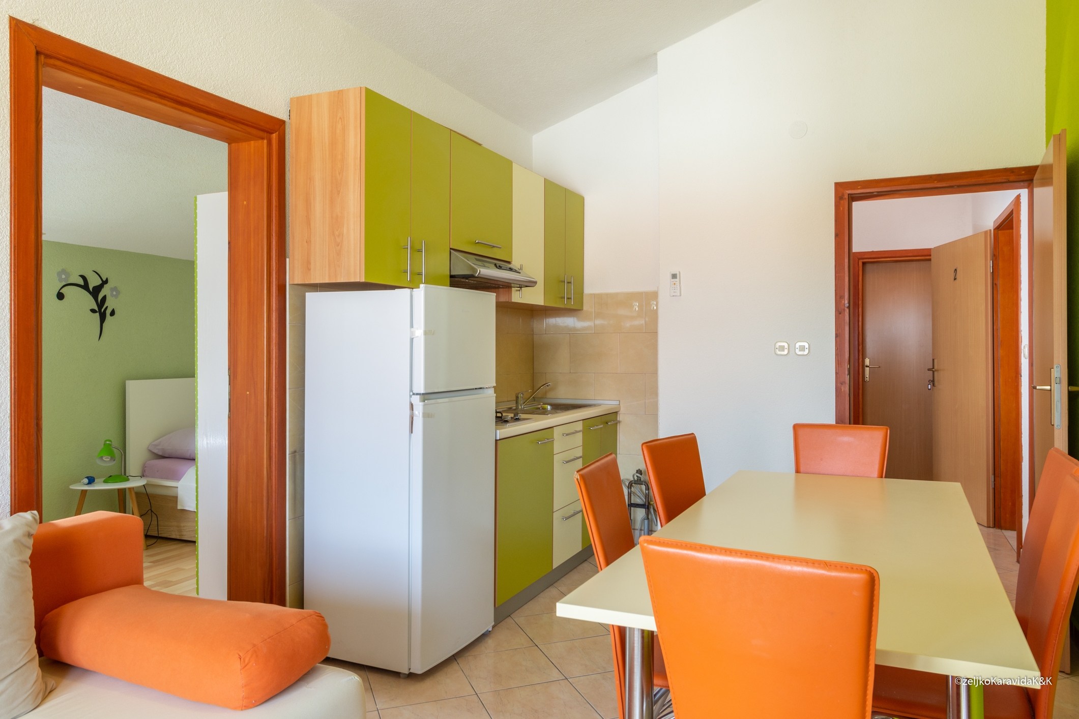 Three bedroom apartment with terrace and sea view Posedarje, Novigrad  A-a