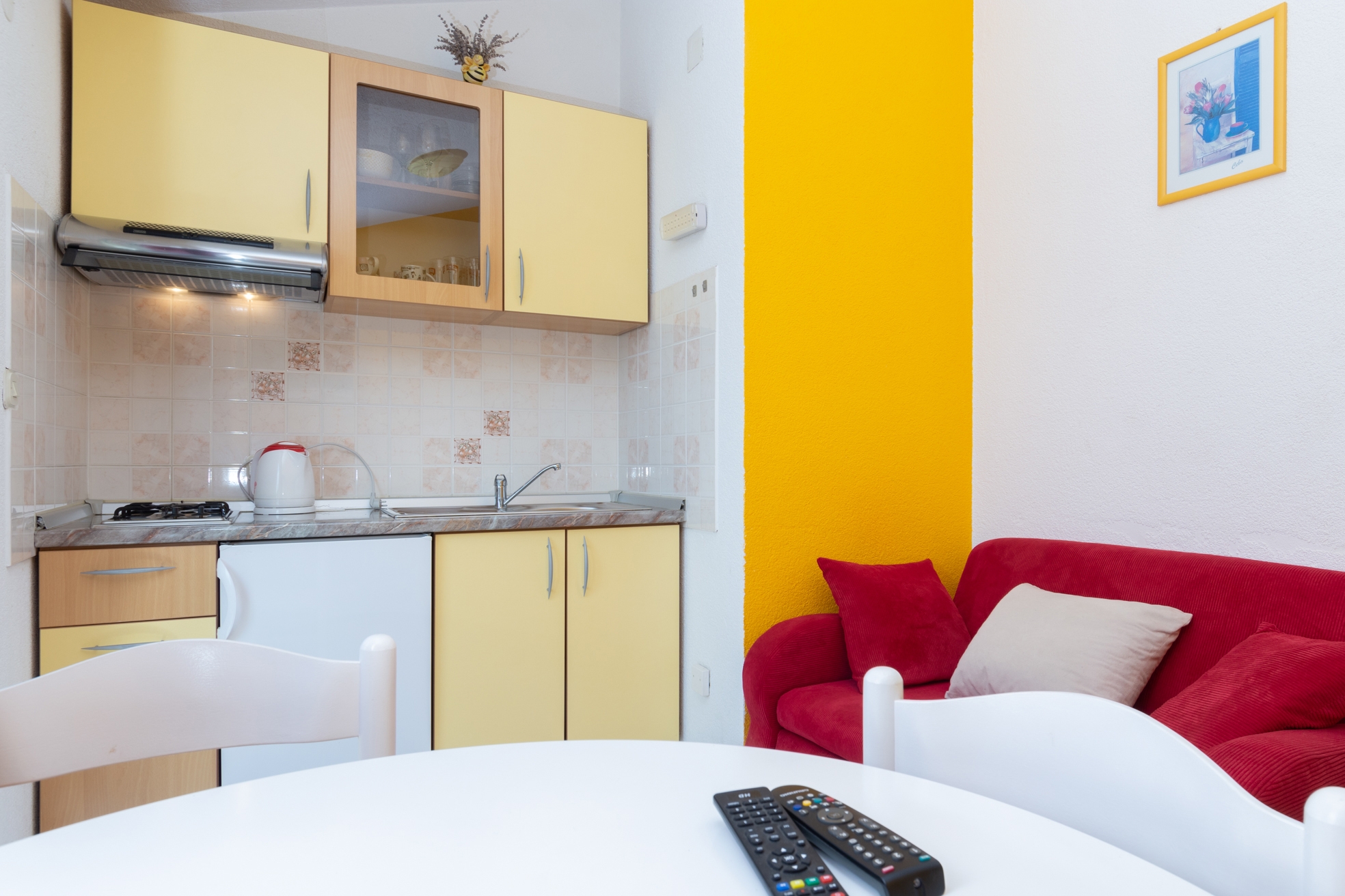 Jednosobni apartman s balkonom i pogledom na more Posedarje, Novigrad  A-b