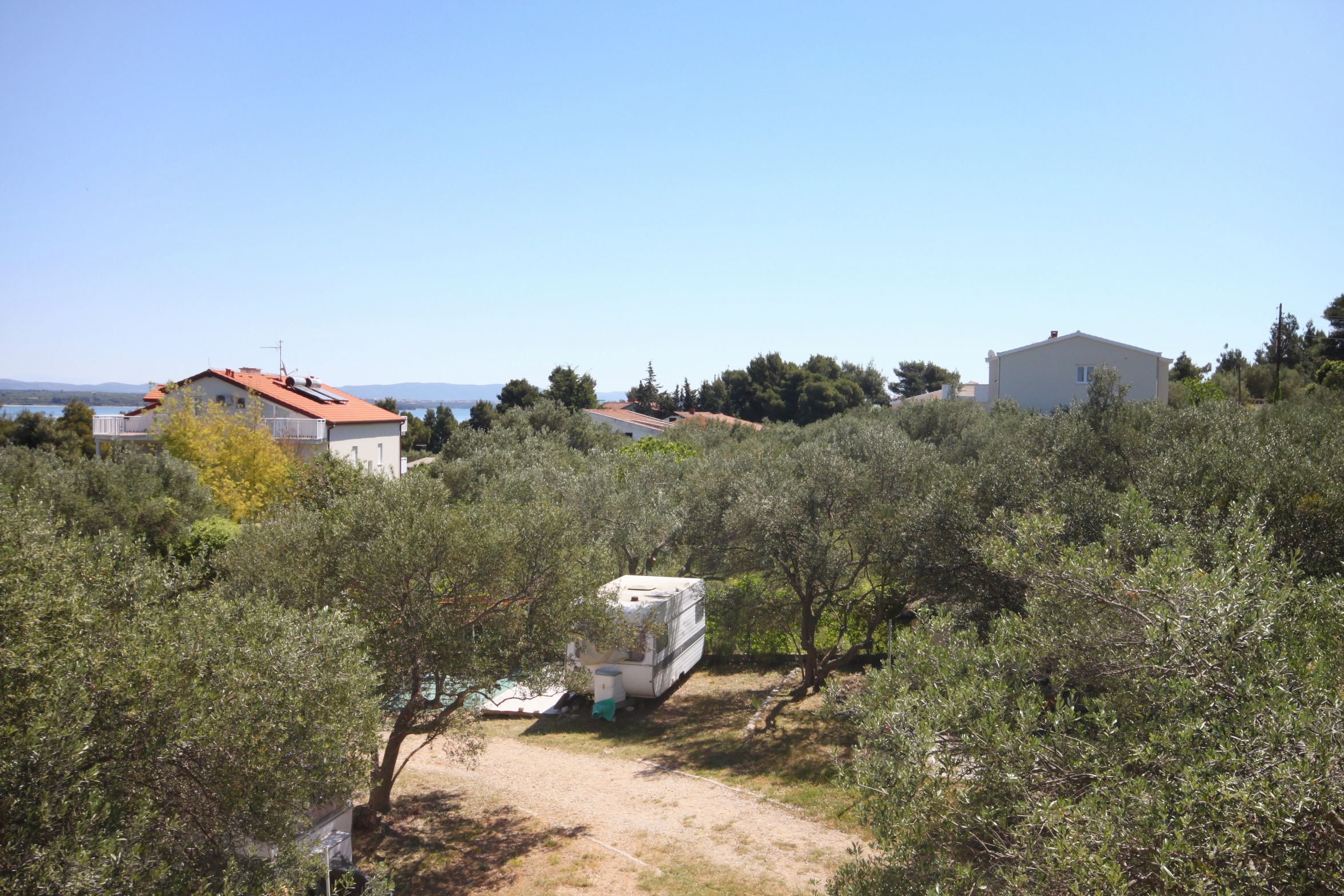 One bedroom apartment with terrace and sea view Tkon, Pašman  A-d