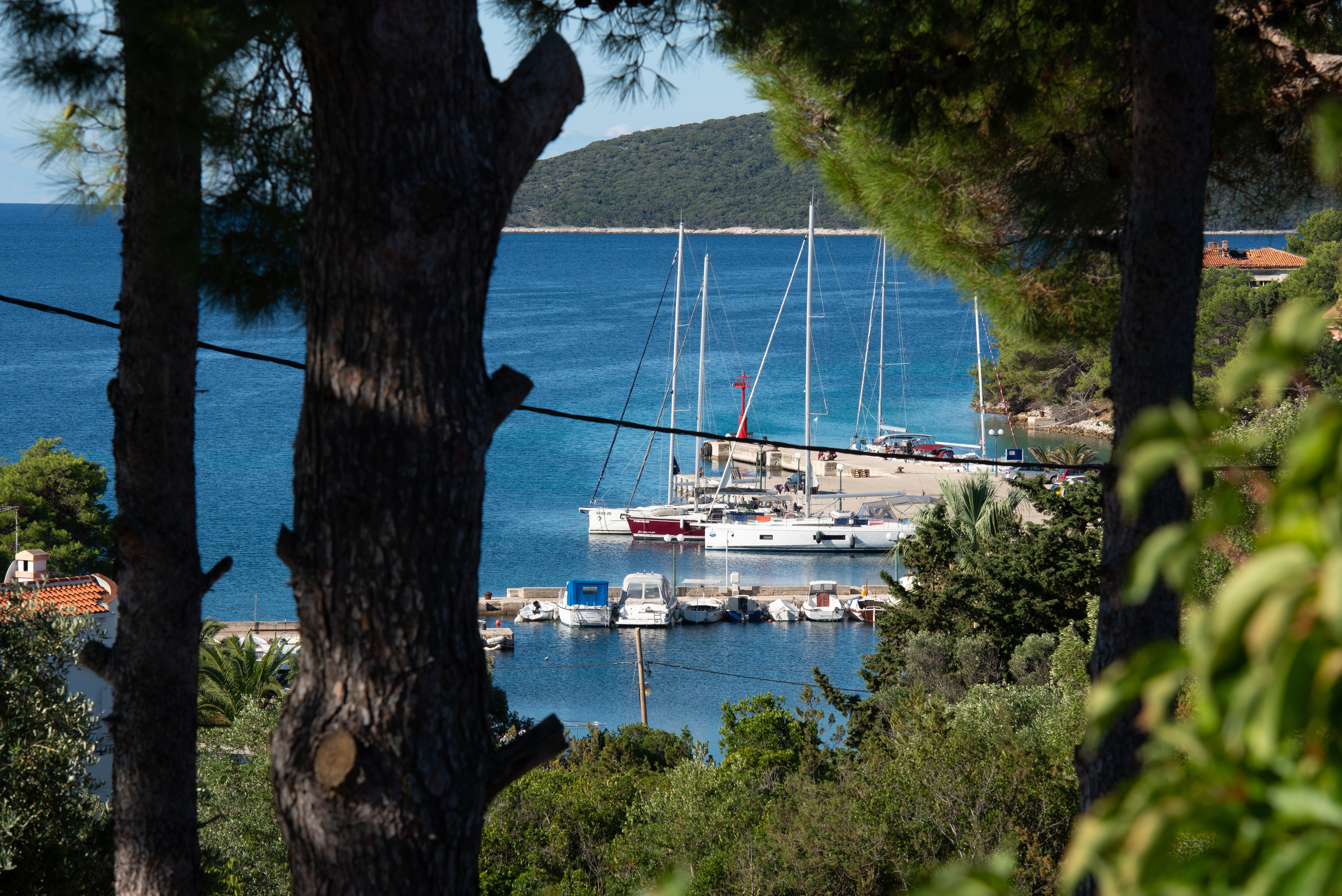 Three bedroom apartment with terrace and sea view Molat  A-a