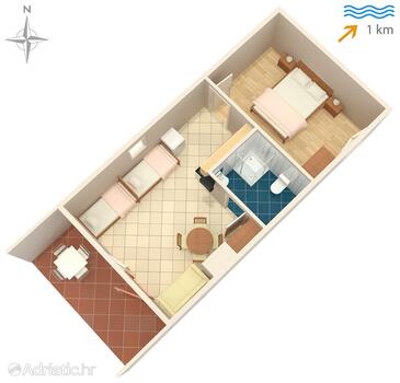 Plan Sabunike, Plan in the apartment, WIFI.