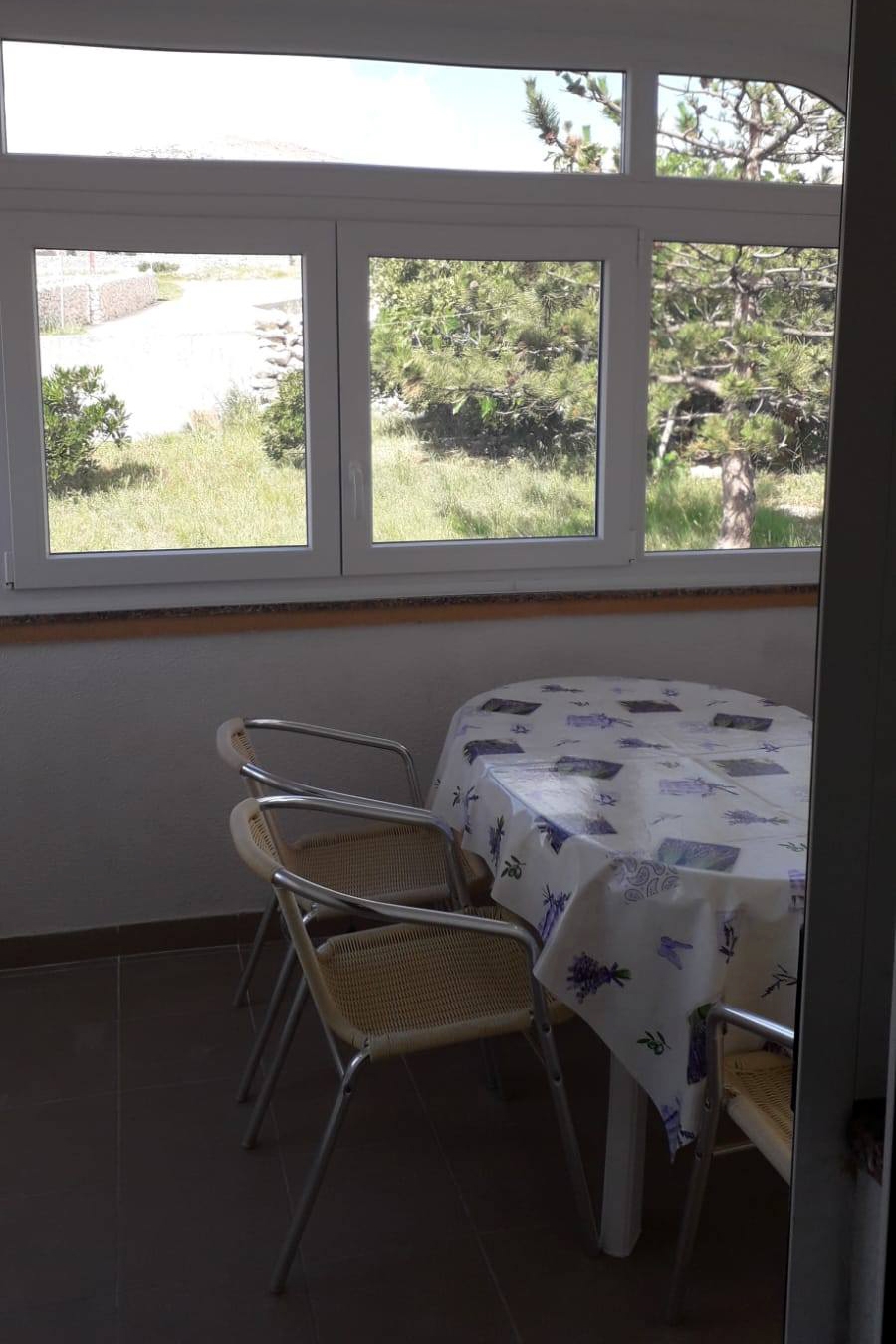 One bedroom apartment with terrace and sea view Kustići, Pag  A-d