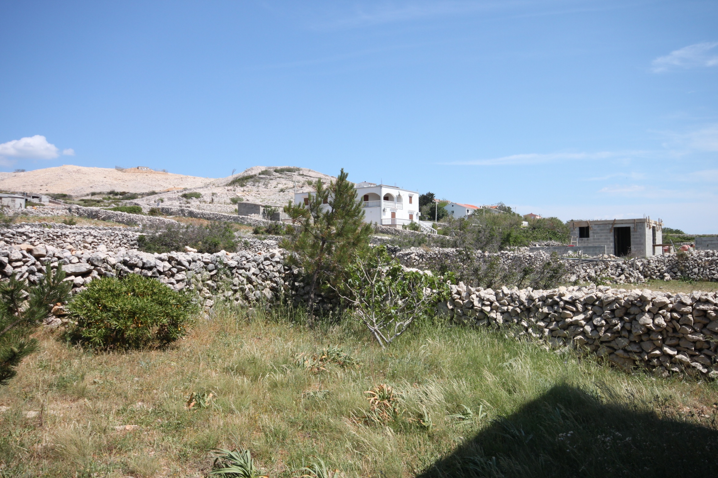 One bedroom apartment with terrace and sea view Kustići, Pag  A-d