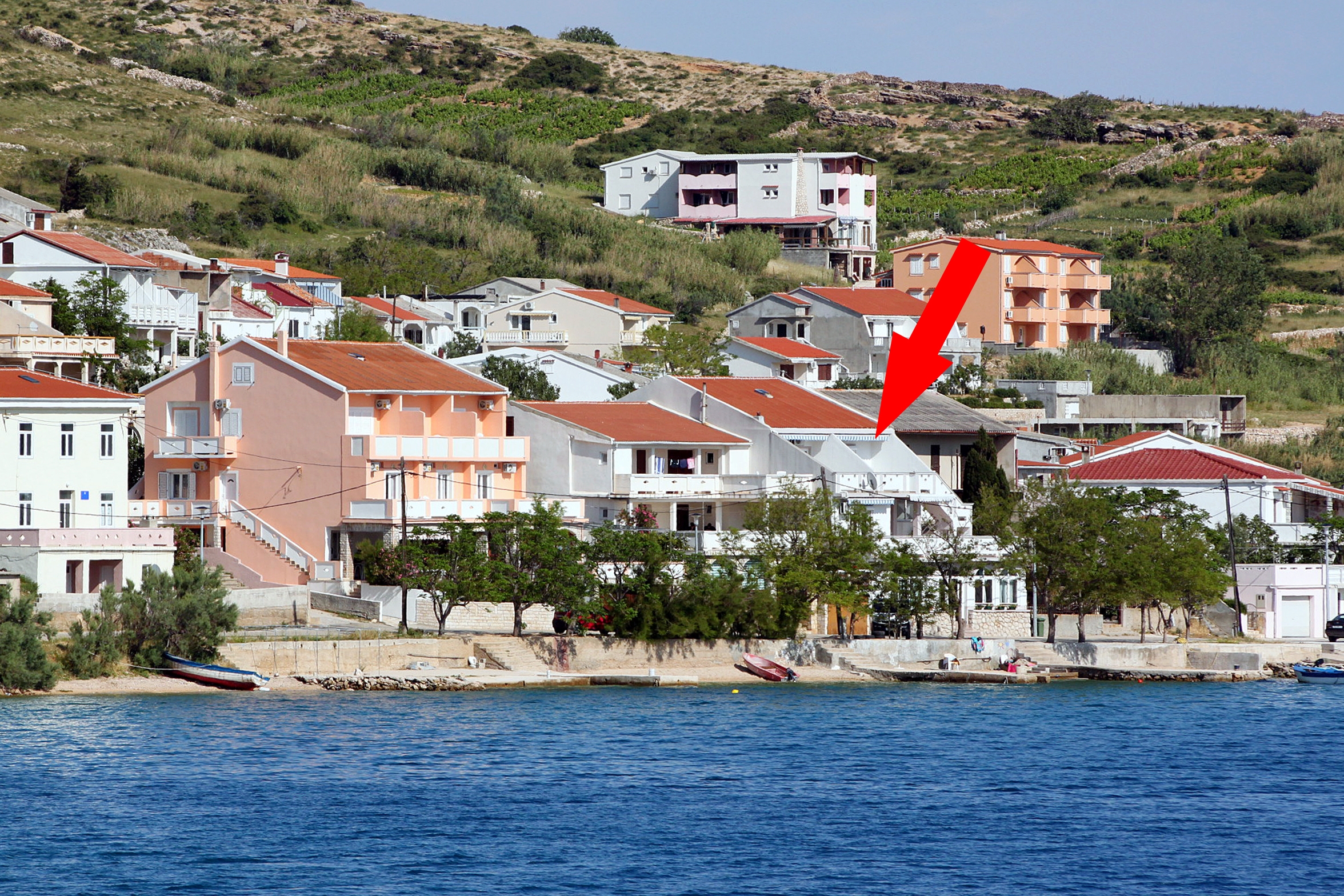 Dvosobni apartman uz plažu Metajna, Pag  A-e