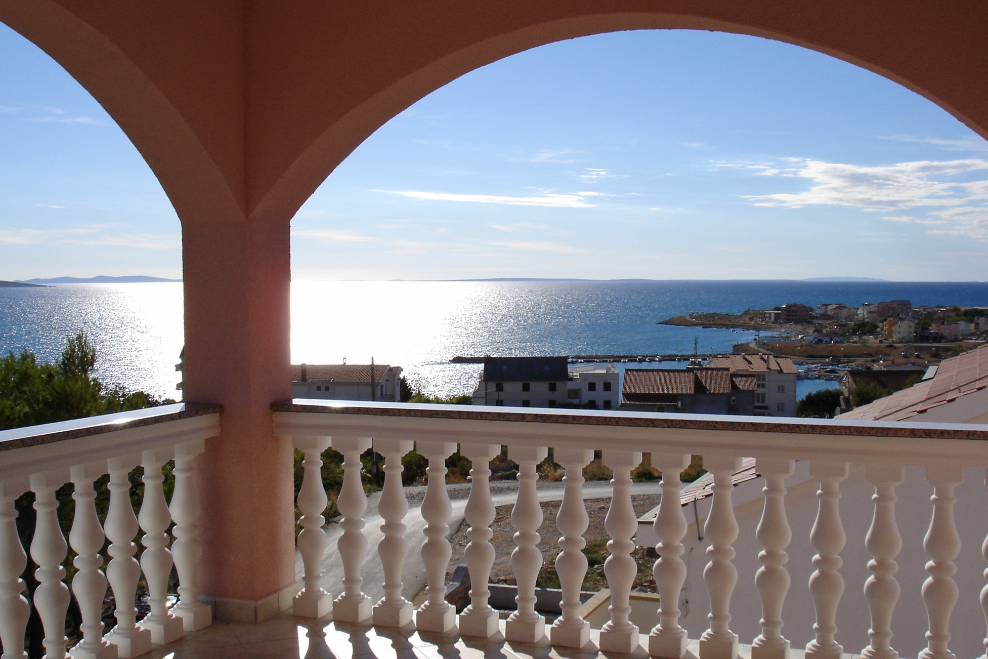 Two bedroom apartment with terrace and sea view Povljana, Pag (A-6296-b)