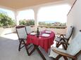 Mandre, Terrasse dans l’hébergement en type apartment, avec la vue sur la mer, animaux acceptés et WiFi.