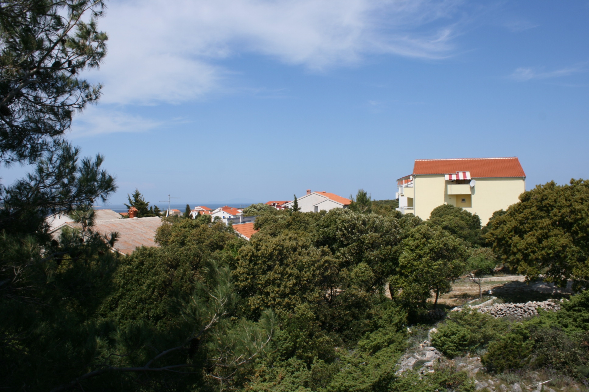 Two bedroom apartment with terrace and sea view Mandre, Pag  A-b