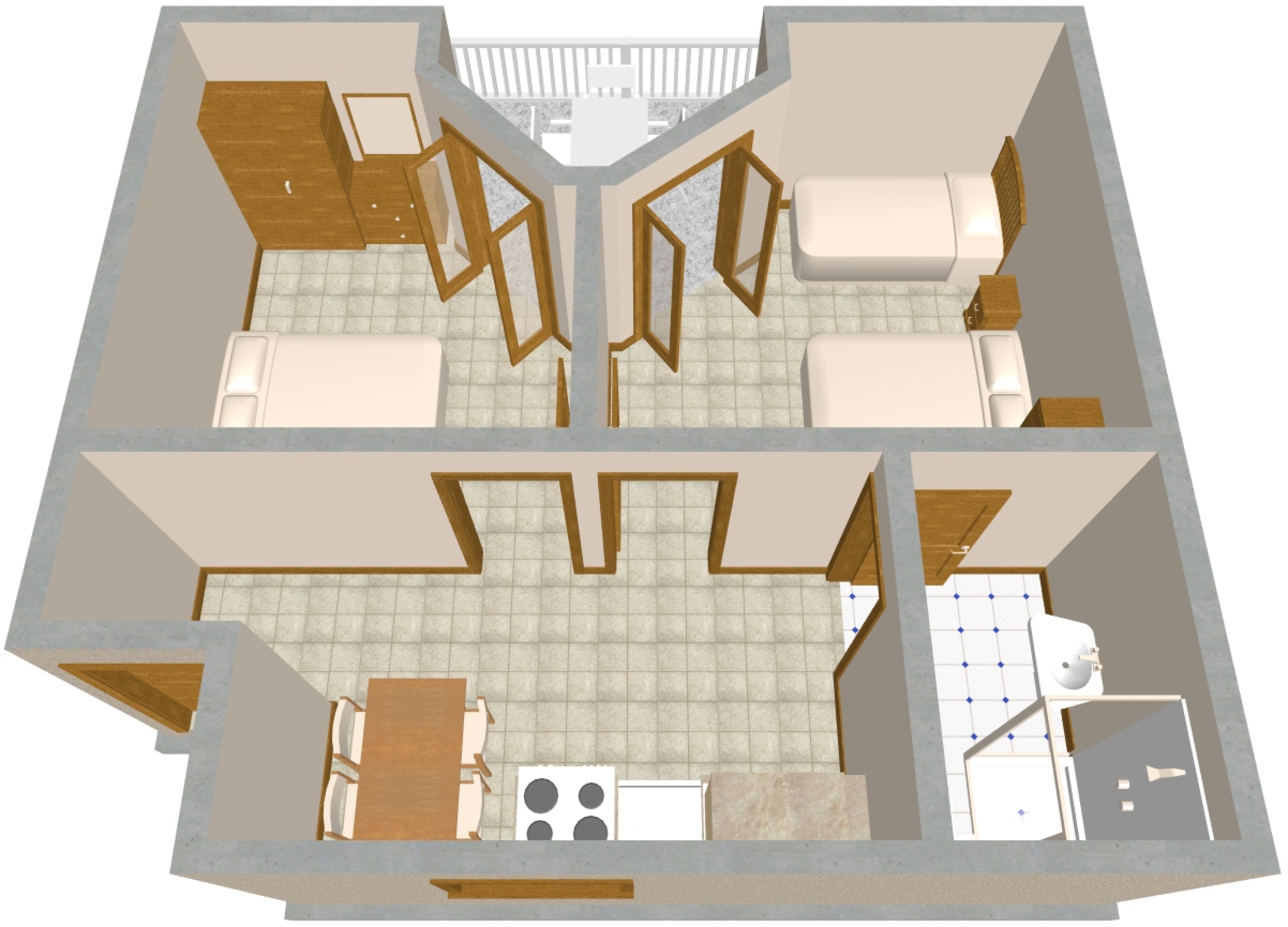 Two bedroom apartment near beach Podobuče, Pelješac  A-b