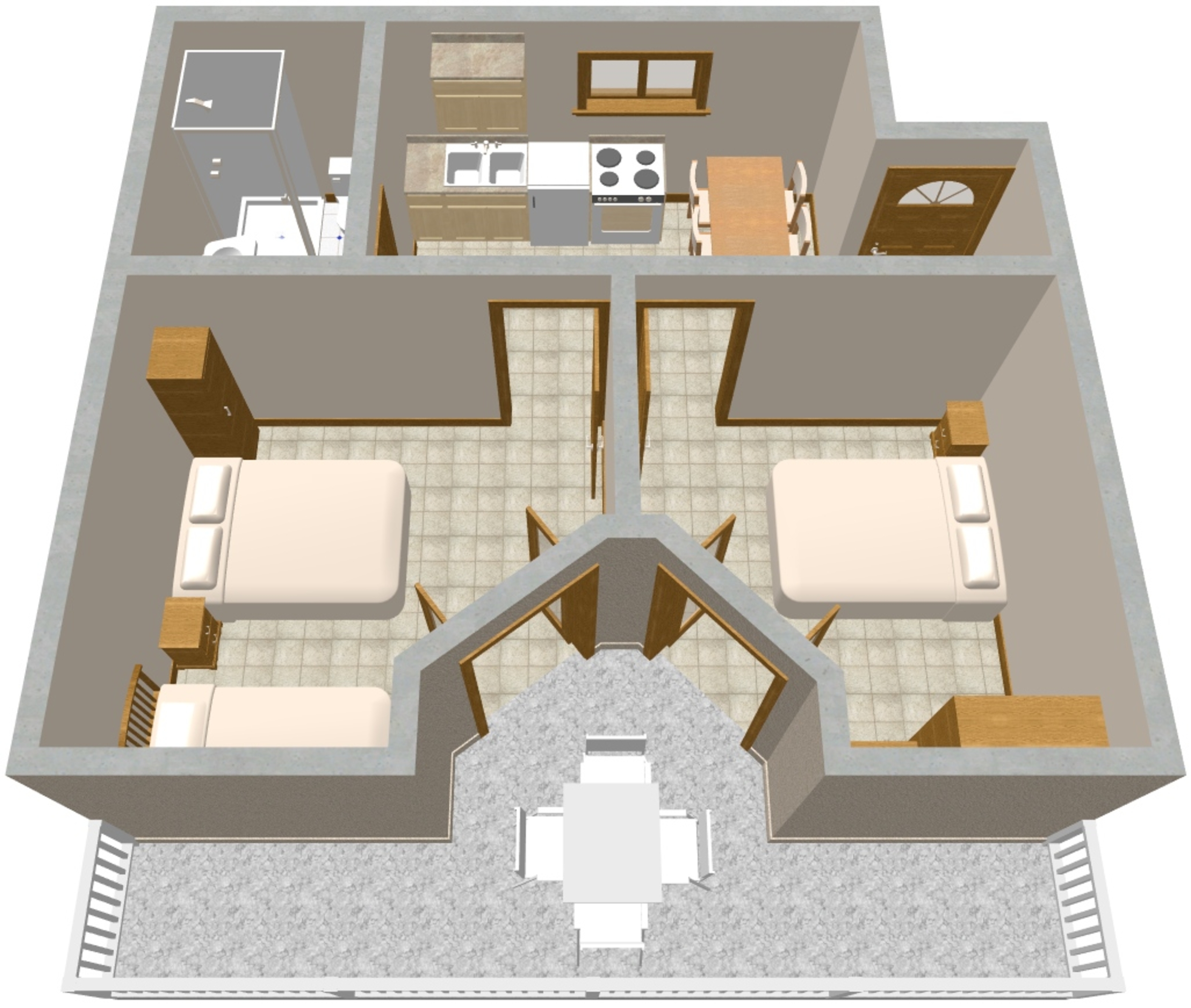 Two bedroom apartment near beach Podobuče, Pelješac  A-b