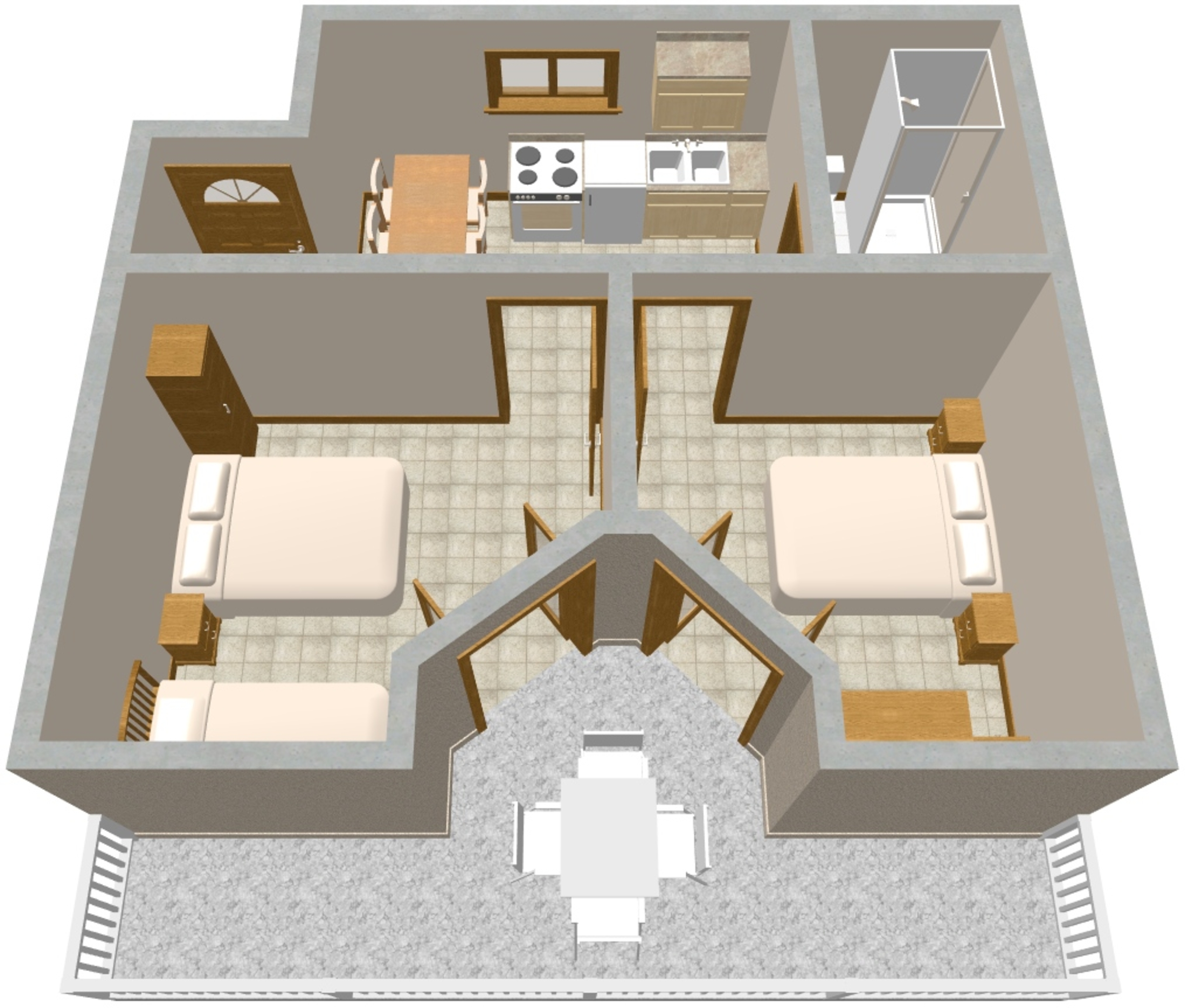 Two bedroom apartment near beach Podobuče, Pelješac  A-c