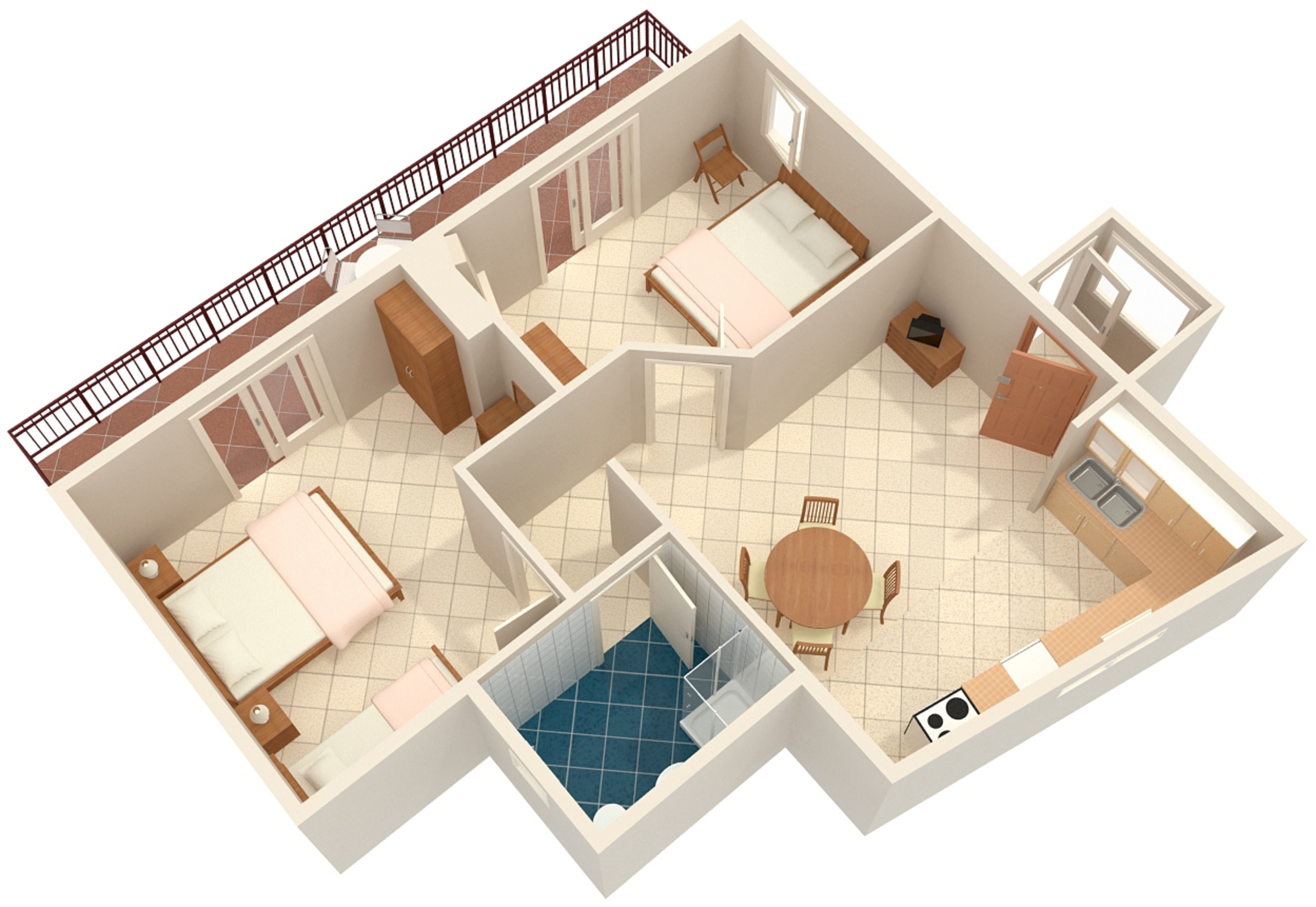 Two bedroom apartment near beach Podobuče, Pelješac  A-d