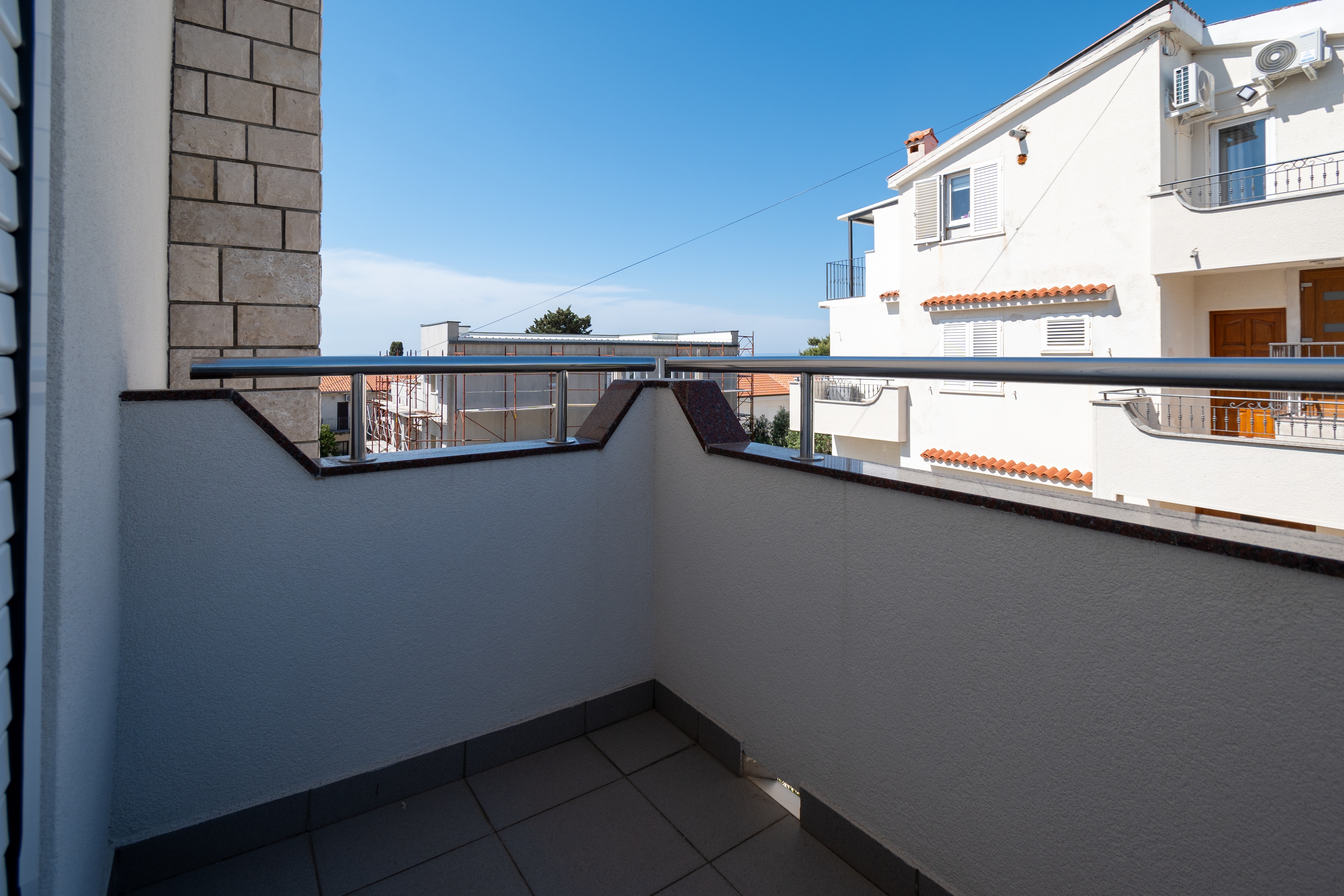 One bedroom apartment with balcony and sea view Novalja, Pag  A-c