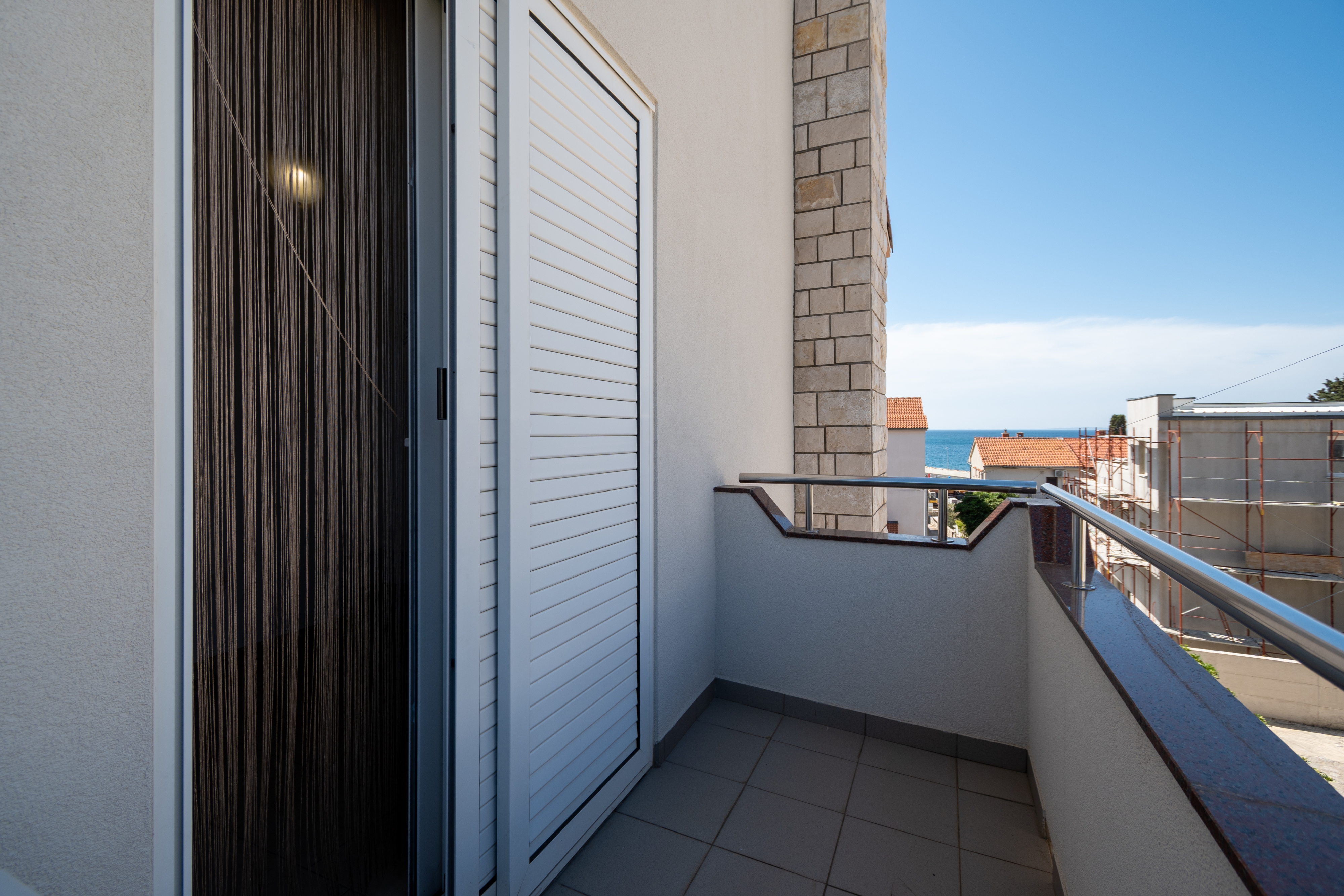 One bedroom apartment with balcony and sea view Novalja, Pag  A-c