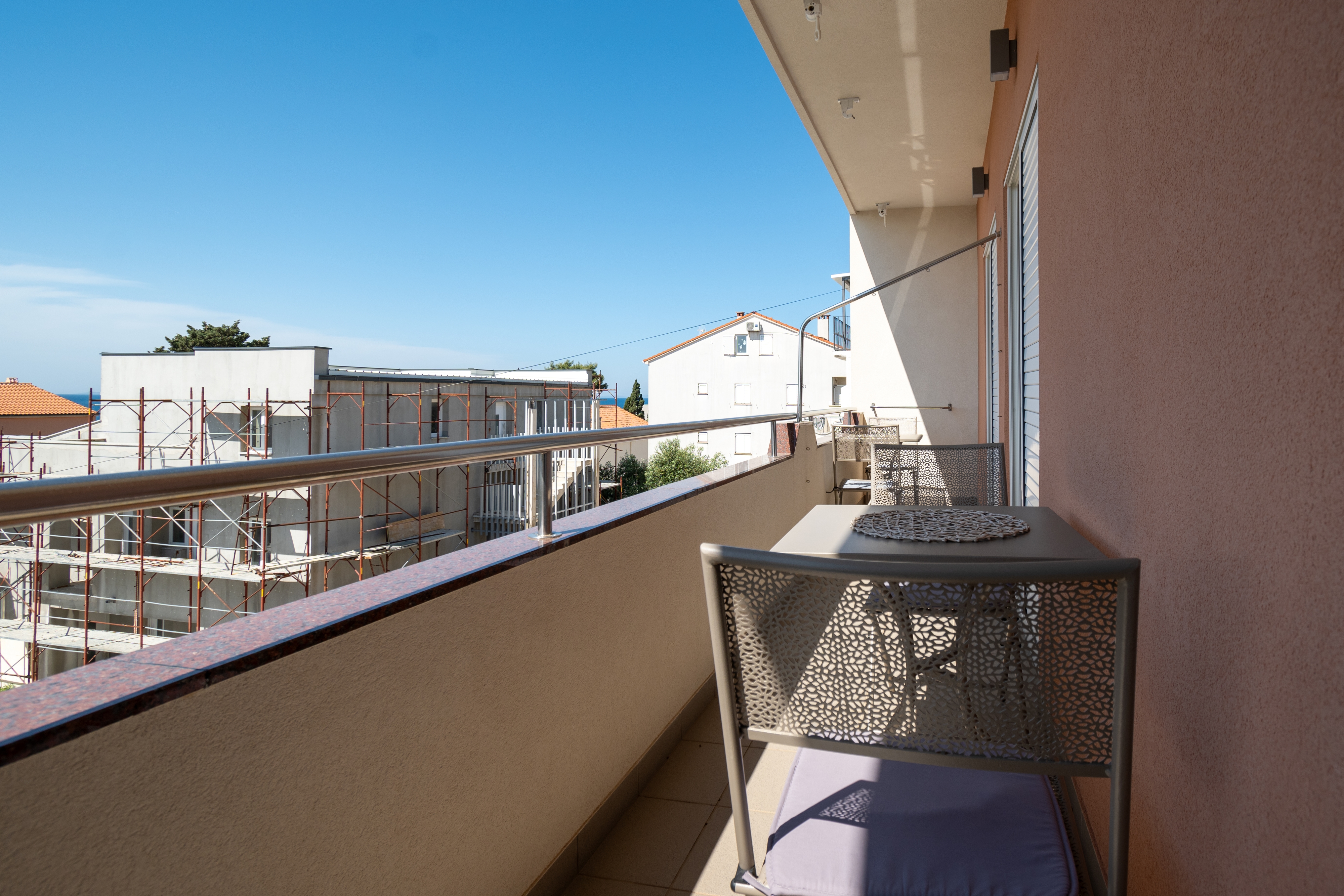 One bedroom apartment with balcony and sea view Novalja, Pag  A-d