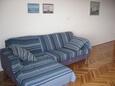 Obývací pokoj Novalja, Obývací pokoj v ubytování typu apartment, s klimatizací a WiFi.