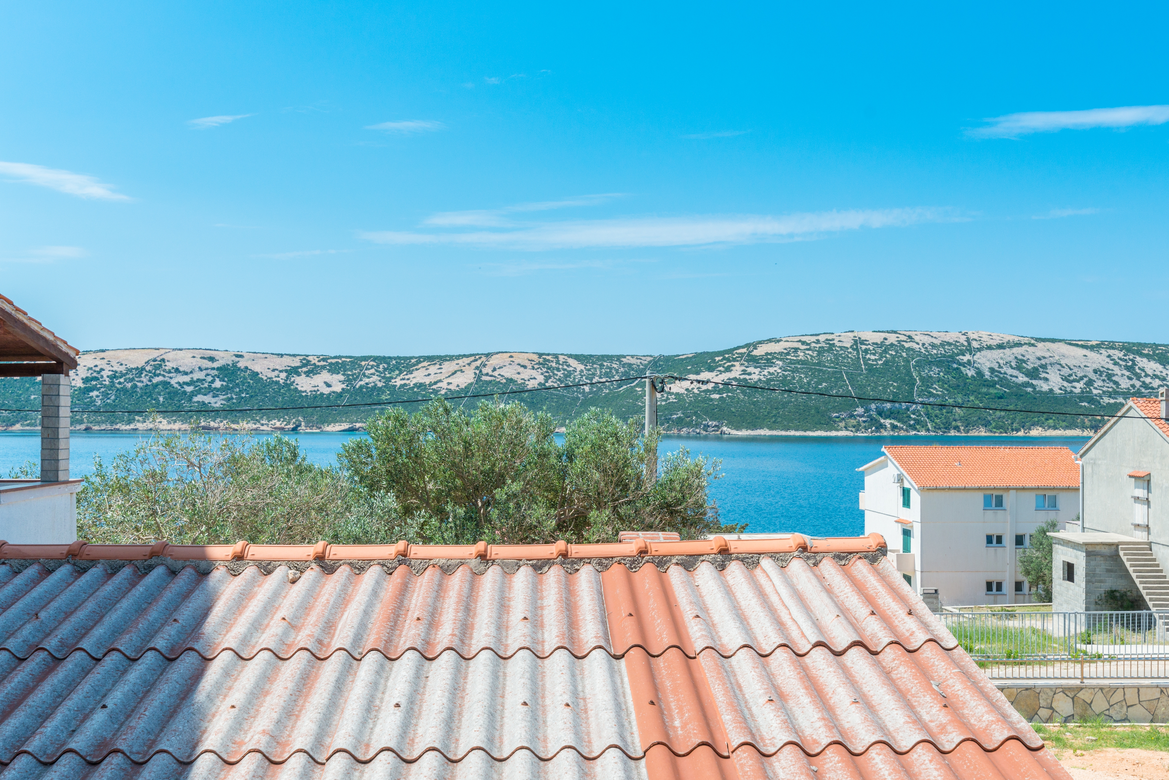 Three bedroom apartment with terrace and sea view Stara Novalja, Pag  A-c