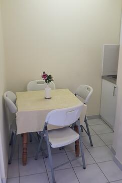 Dining room Stara Novalja, Dining room in the apartment, dopusteni kucni ljubimci i WIFI.