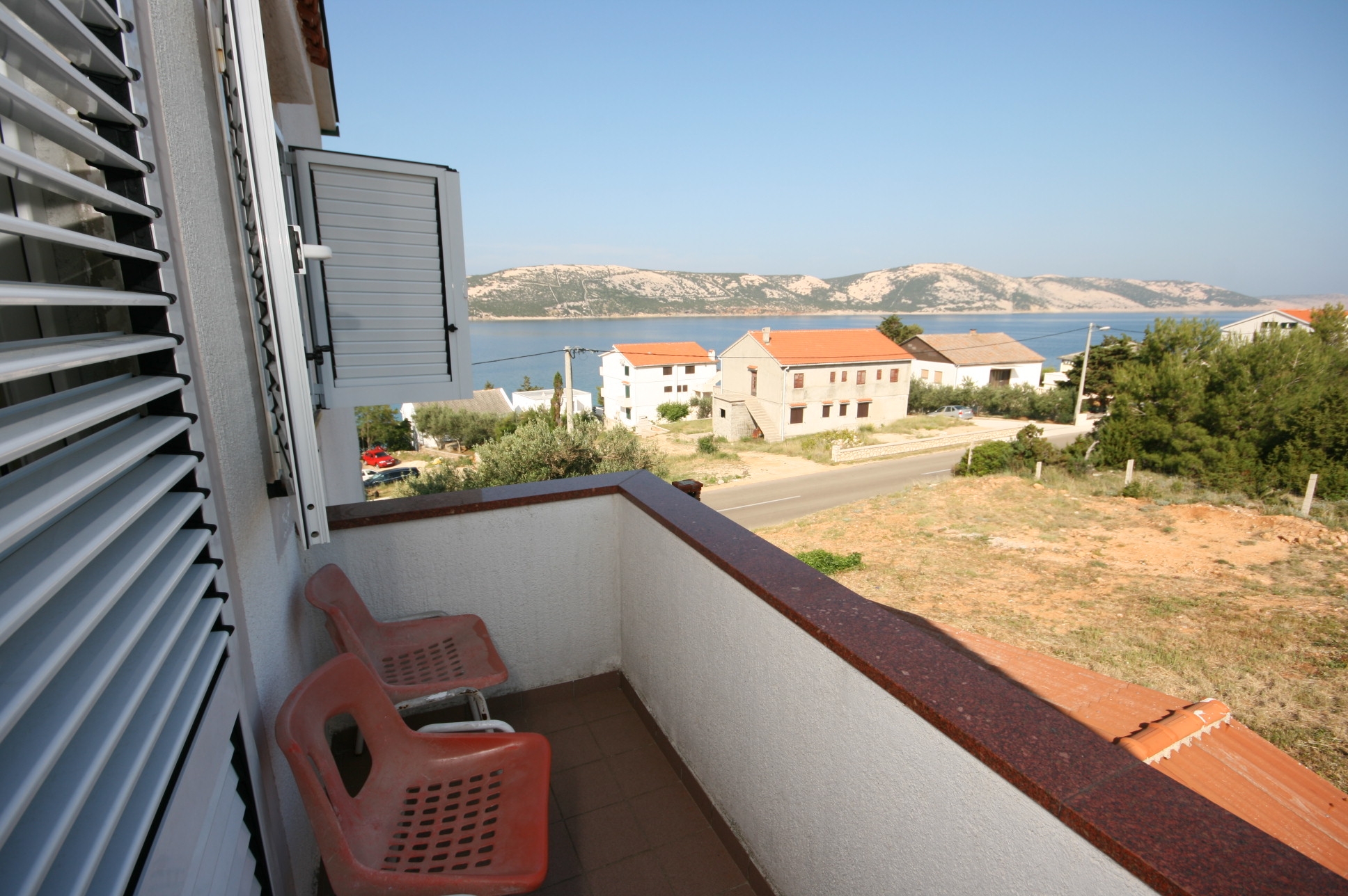 Studio flat with balcony and sea view Stara Novalja, Pag (AS-6319-a)