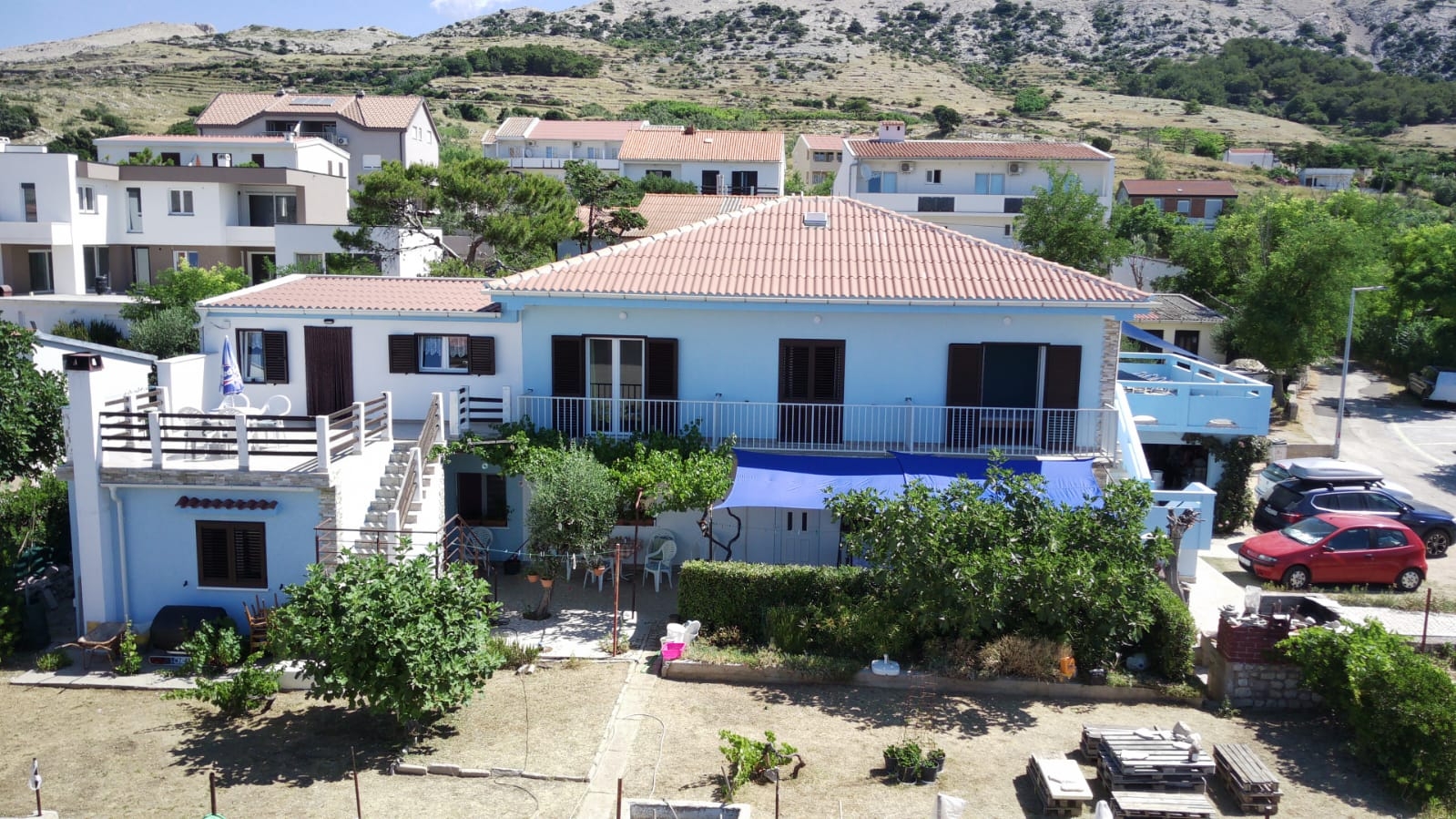 Dvosobni apartman s terasom Pag  A-c