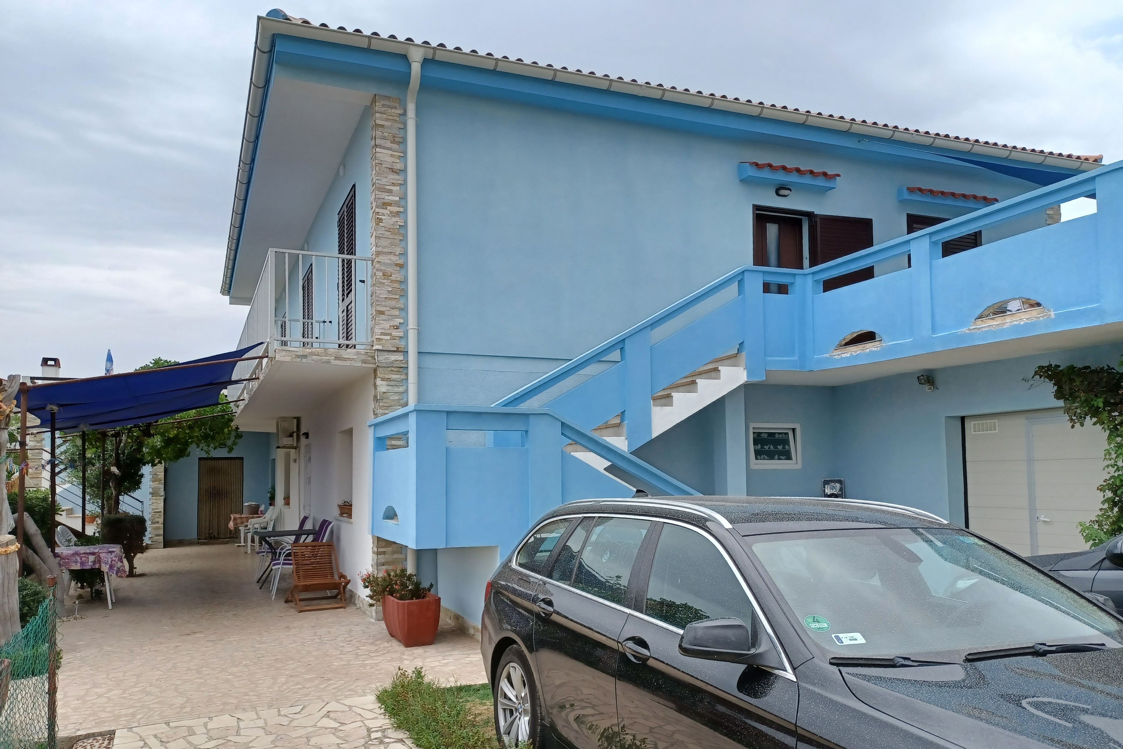 Four-bedroom apartment with terrace and sea view Pag  A-a