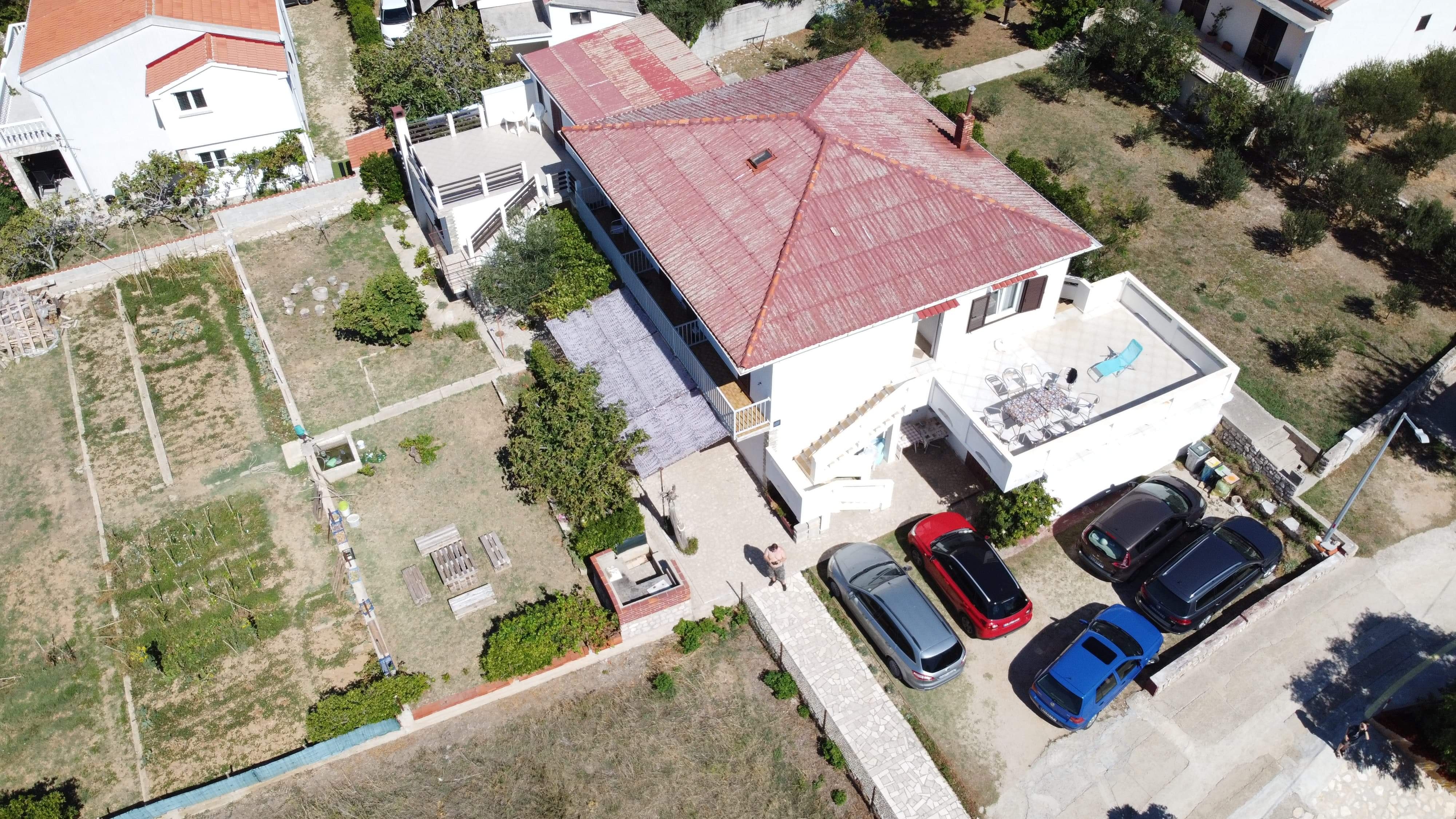 Four-bedroom apartment with terrace and sea view Pag  A-a