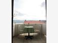 Balkon Pag, Balkon v ubytování typu apartment, s výhledem na moře a WiFi.