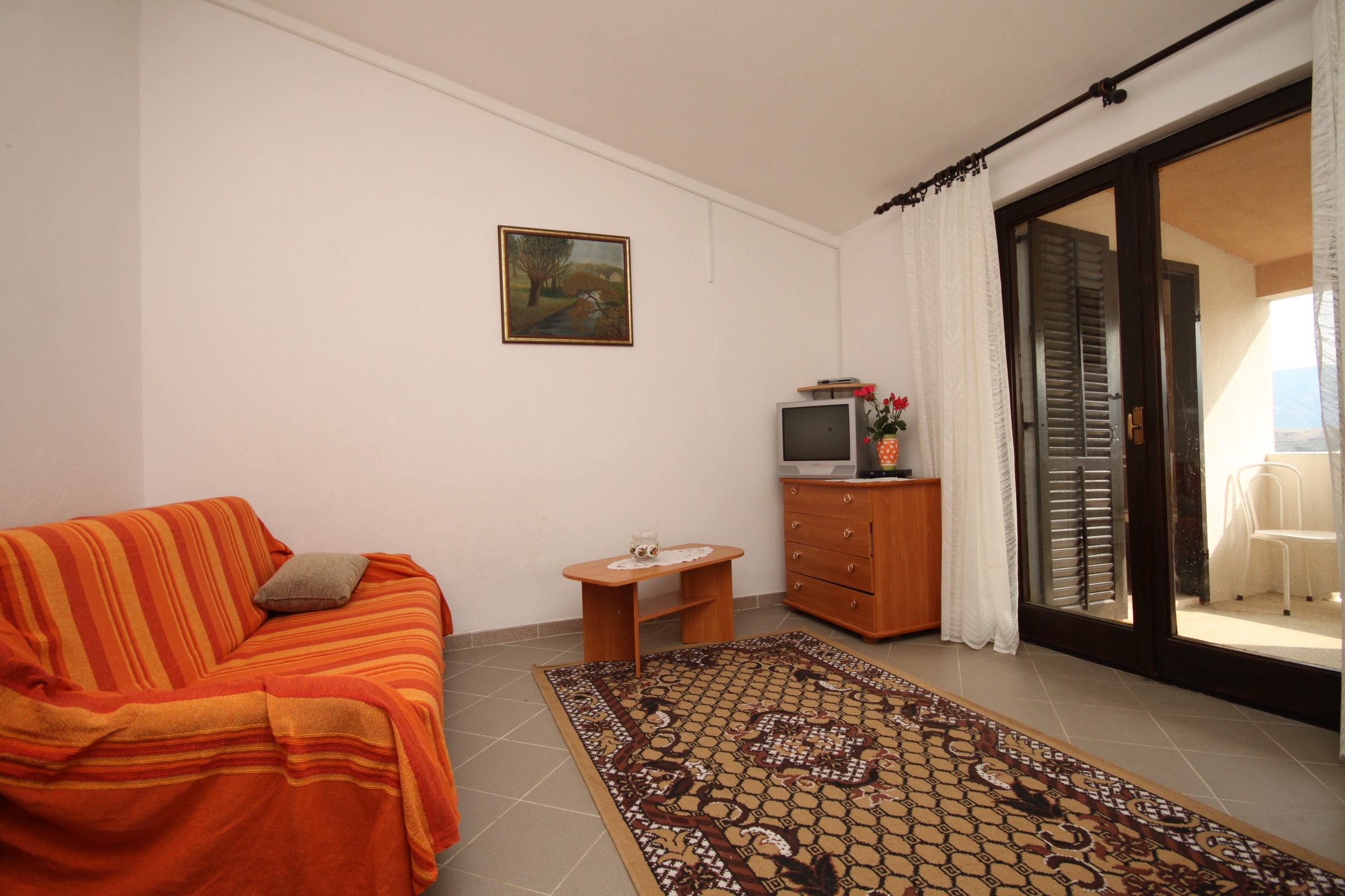 One bedroom apartment with terrace and sea view Pag  A-b