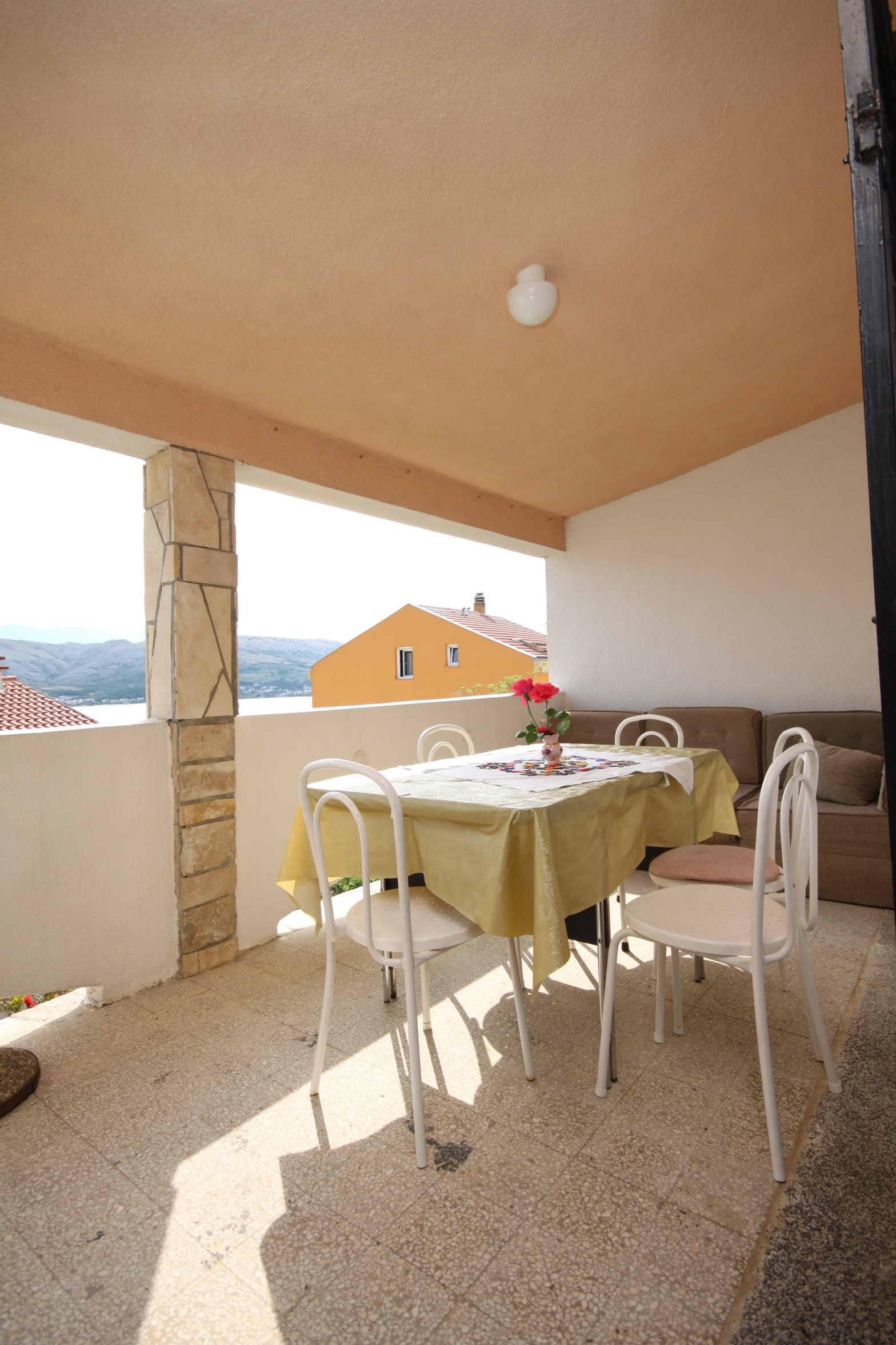 One bedroom apartment with terrace and sea view Pag  A-b