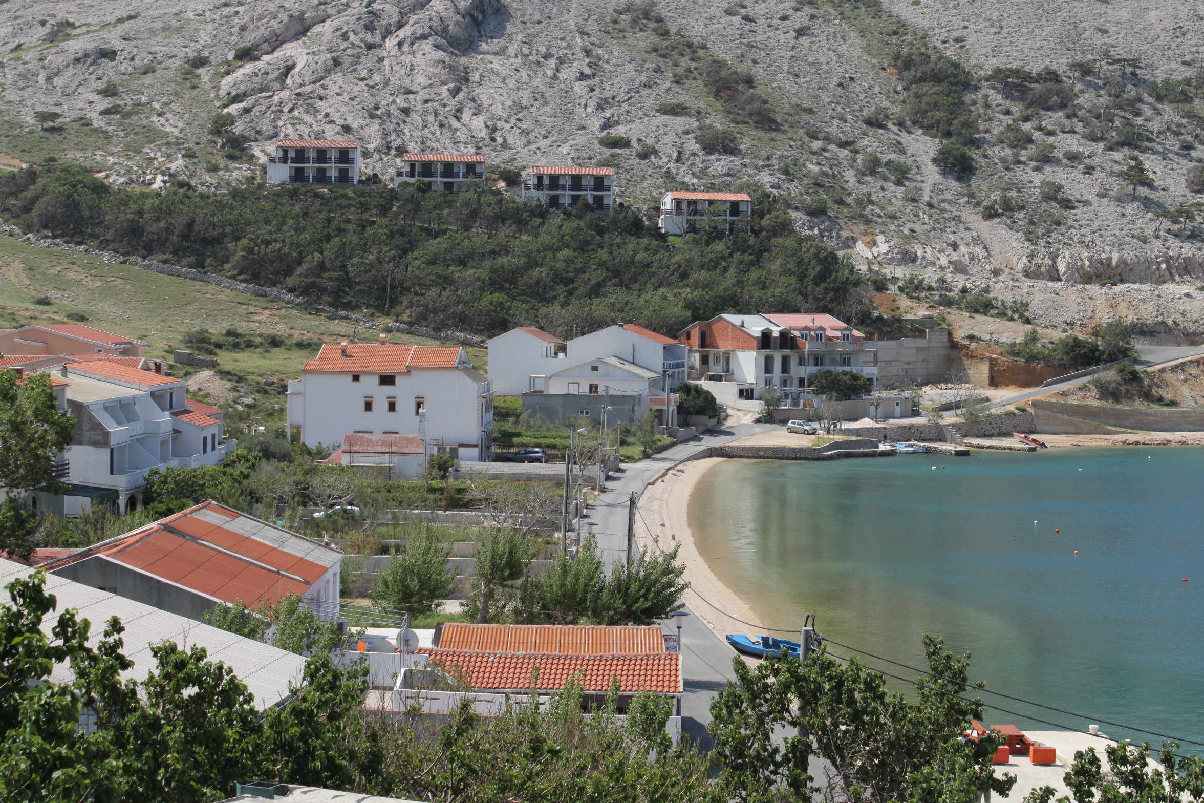 One bedroom apartment with terrace and sea view Metajna, Pag  A-a