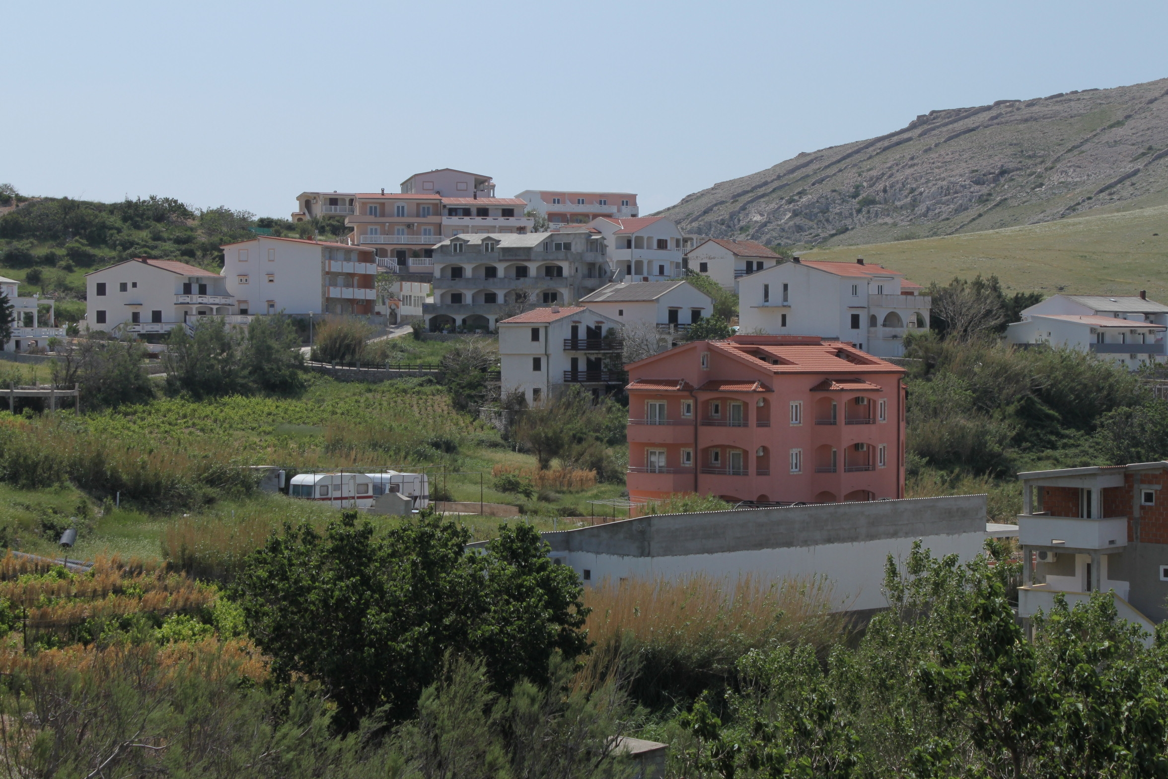 One bedroom apartment with terrace and sea view Metajna, Pag  A-a